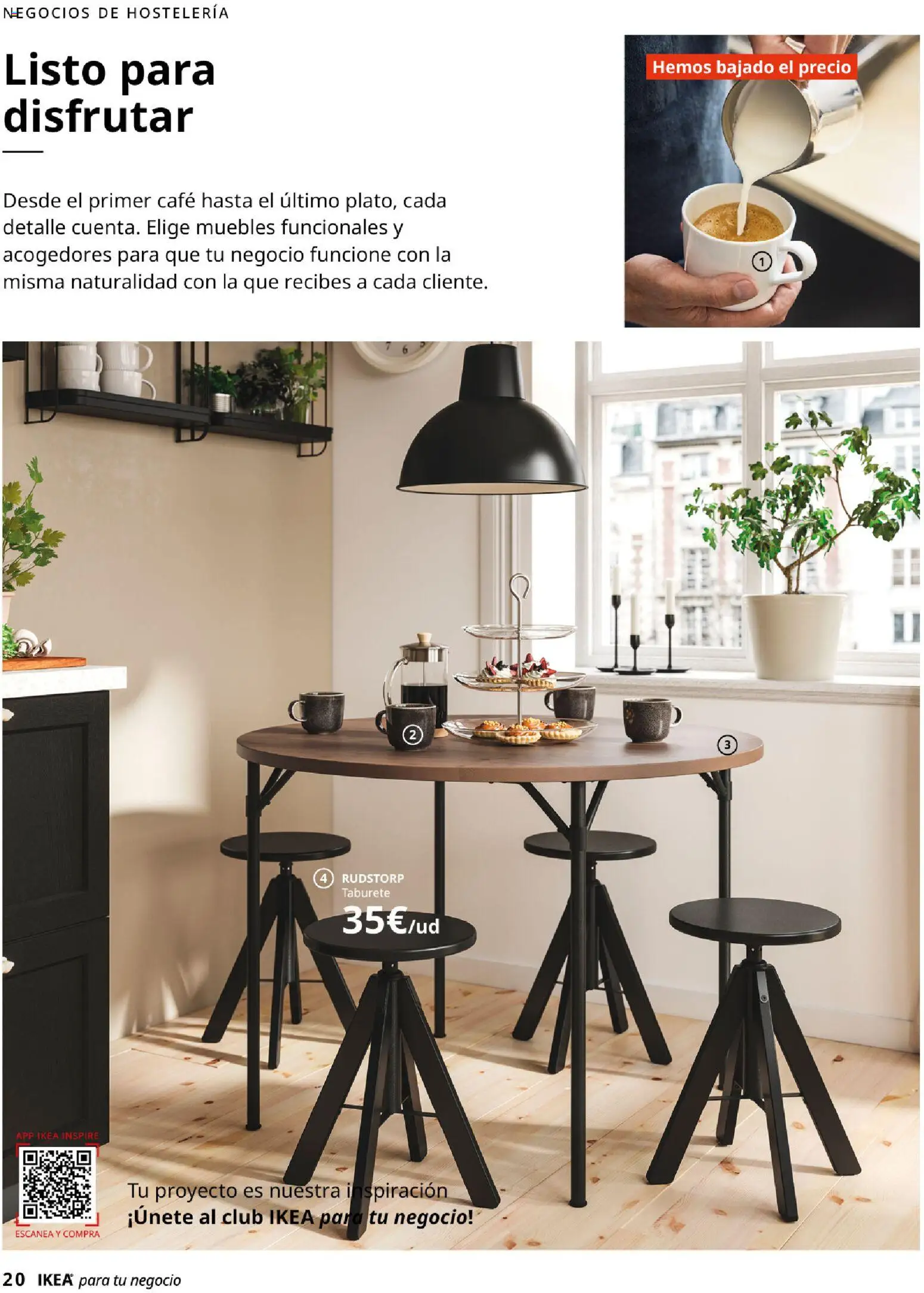 IKEA - IKEA para tu negocio │ válido desde el 01/09/2026 | Página: 20 | Productos: Taburete, Café, Muebles