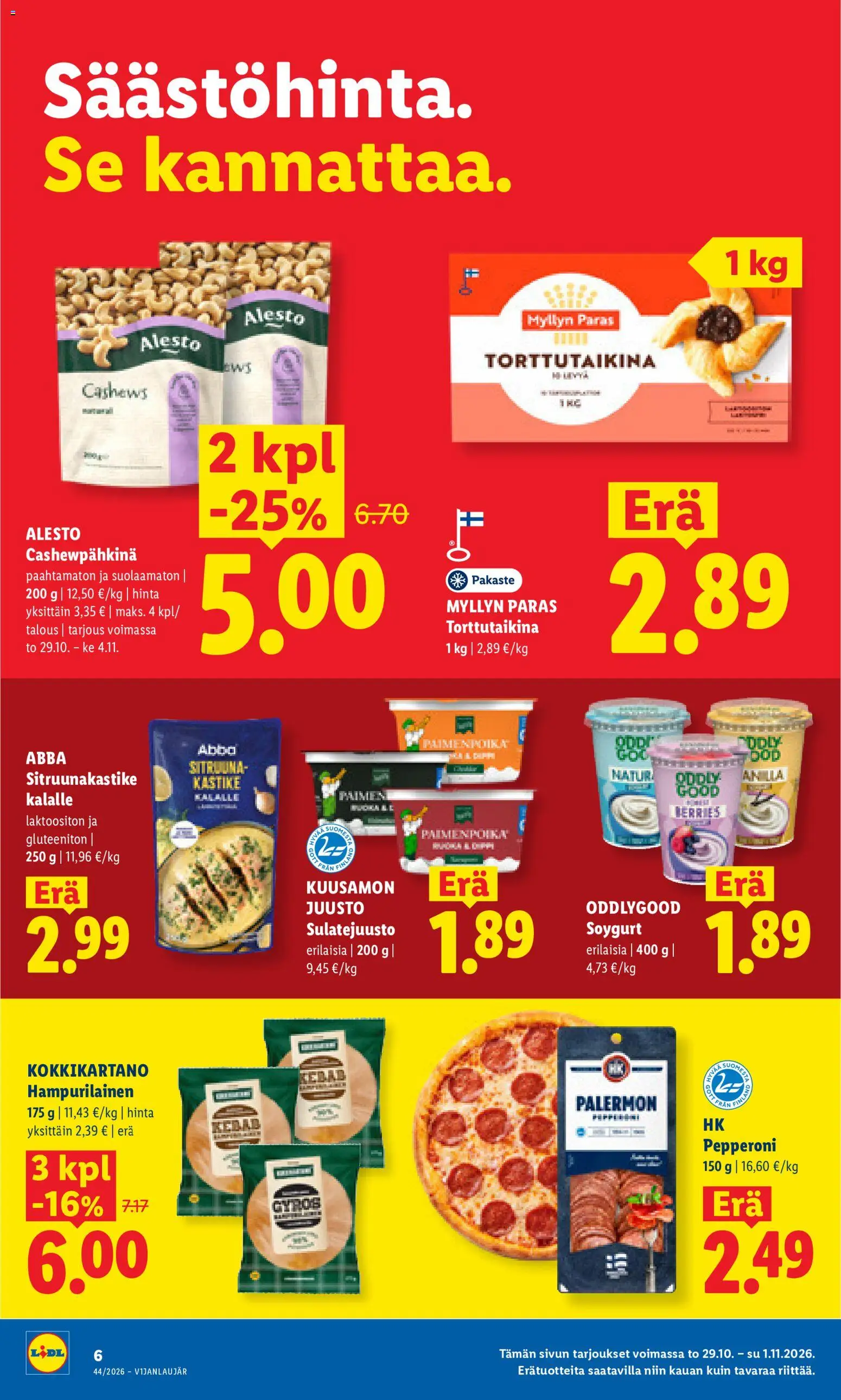 Lidl tarjoukset Helsinki – voimassa 29/10/2026 alkaen | Sivu: 6