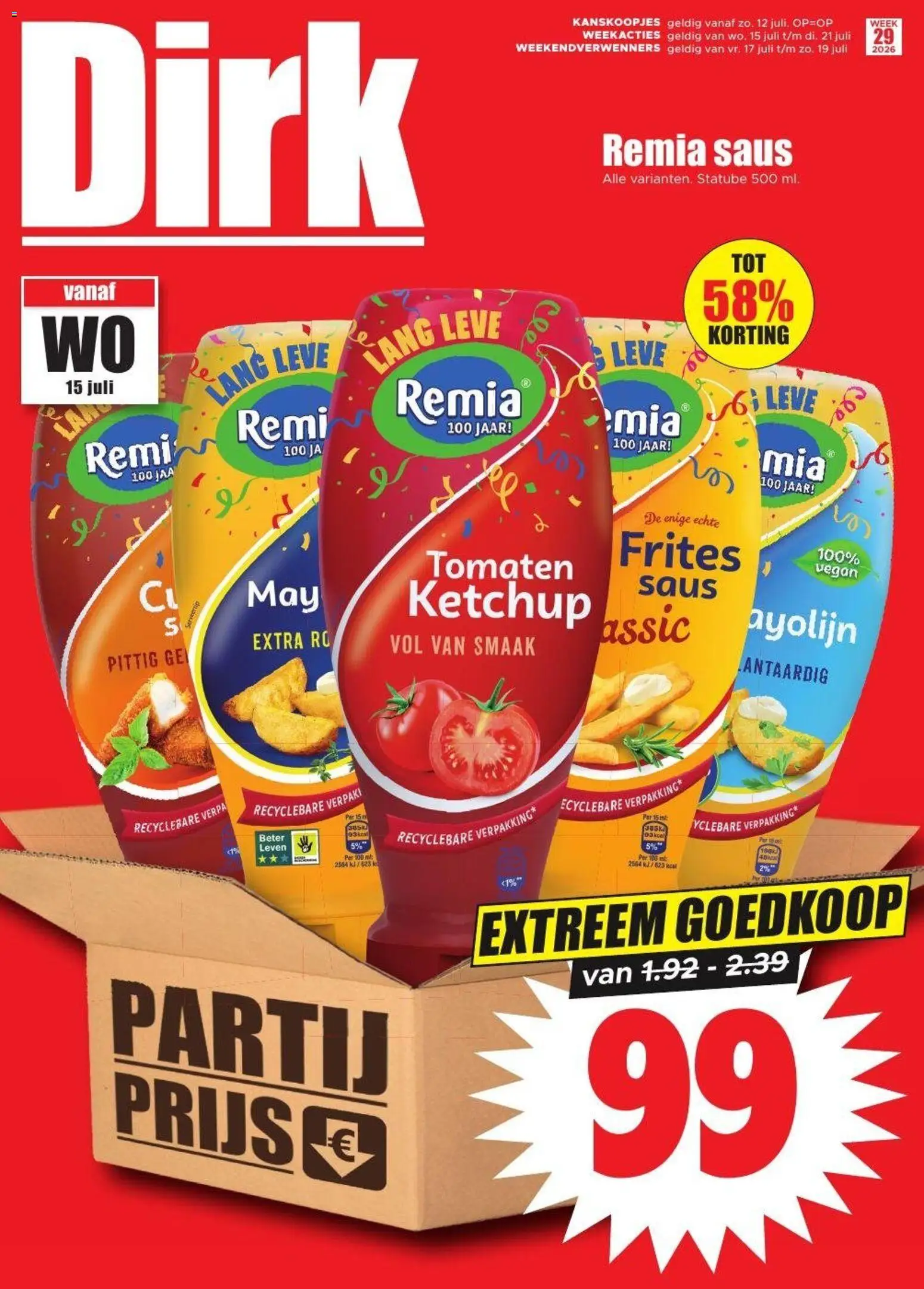Dirk folder vanaf 15 catalogue cover