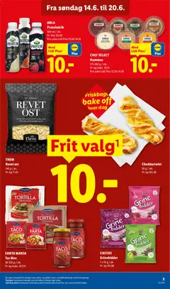 Lidl - Tilbudsavis gyldig fra 14.06.2026 | Side: 5 | Produkter: Vestido de festa, Is, Sukker, Taco