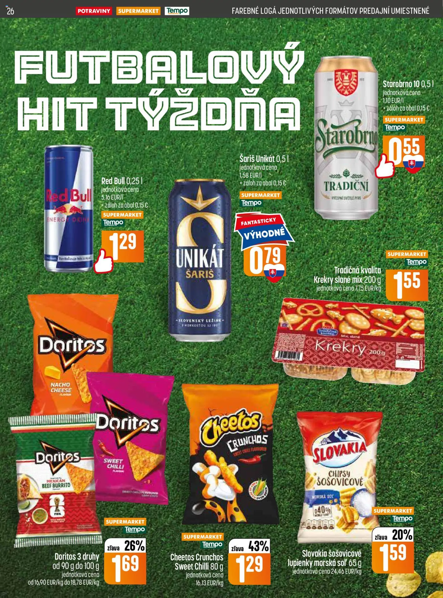 Nové COOP Jednota akcie – leták je platný od 18.06.2026 | Strana: 26 | Produkty: Chilli, Šariš, Chipsy, Soľ