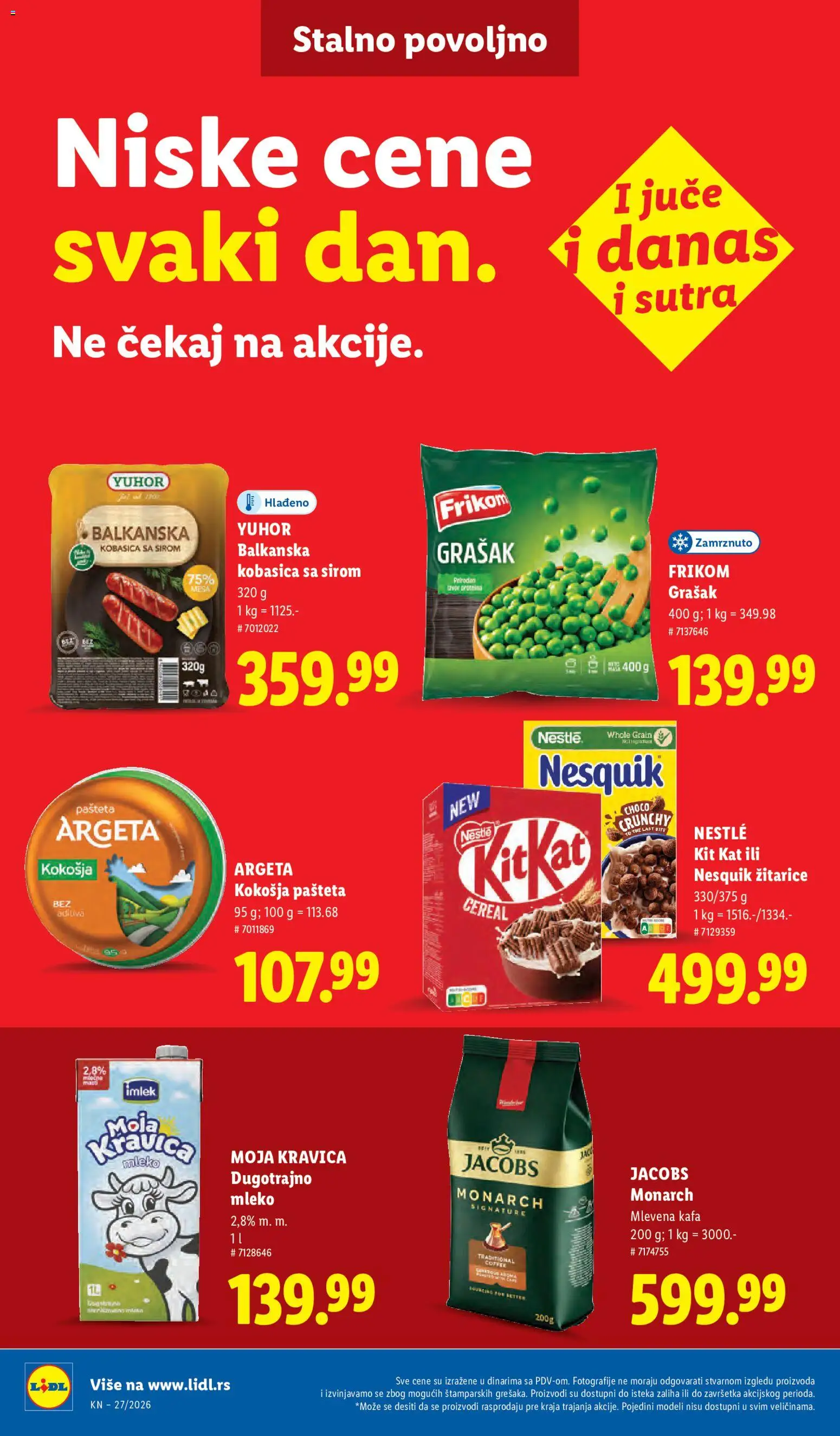 Lidl katalog - važi od 02.07.2026 | Strana: 40 | Proizvode: Kafa, Kobasica, Nesquik, Pašteta