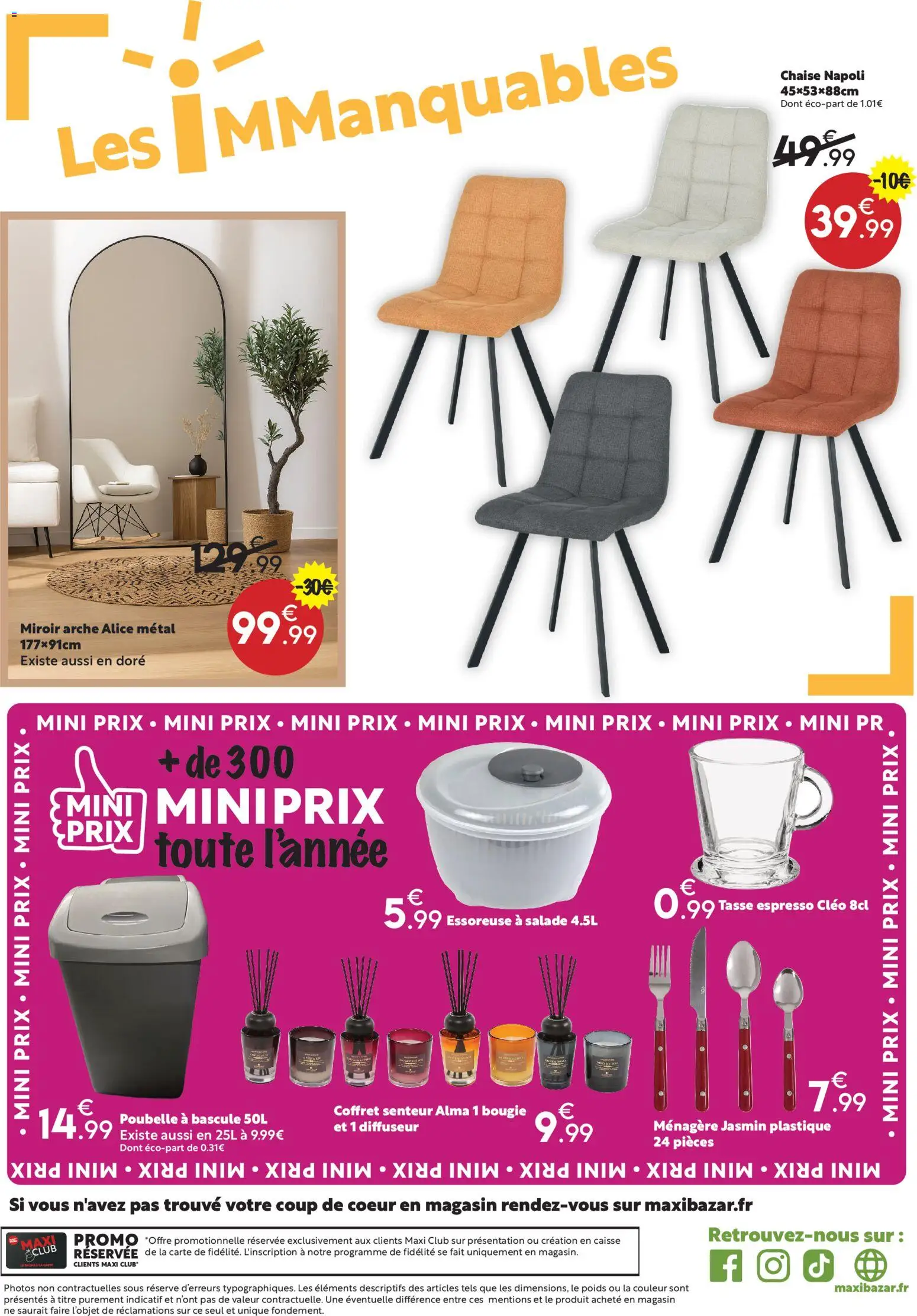 {H1} | Page: 20 | Produits: Salade, Poubelle, Diffuseur, Chaise