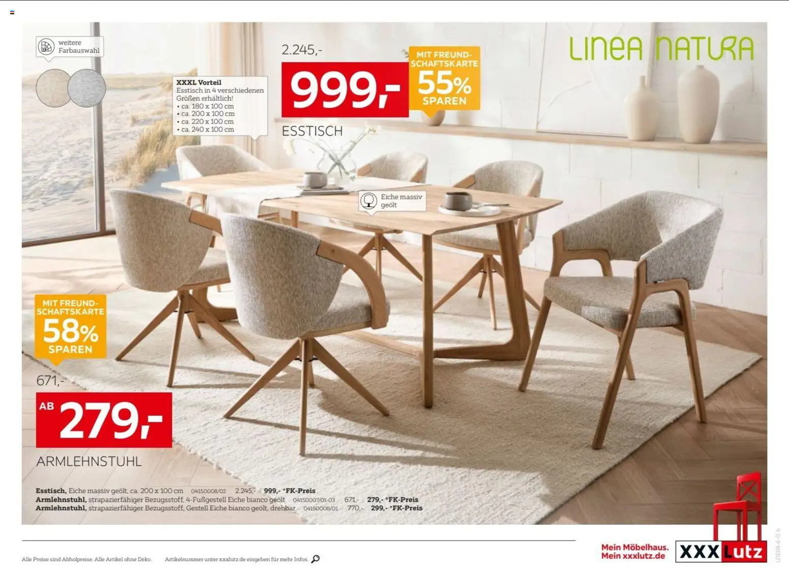 XXXLutz Nr. 1 beim Preis – gültig ab 01.08.2026 | Seite: 15 | Produkte: Esstisch