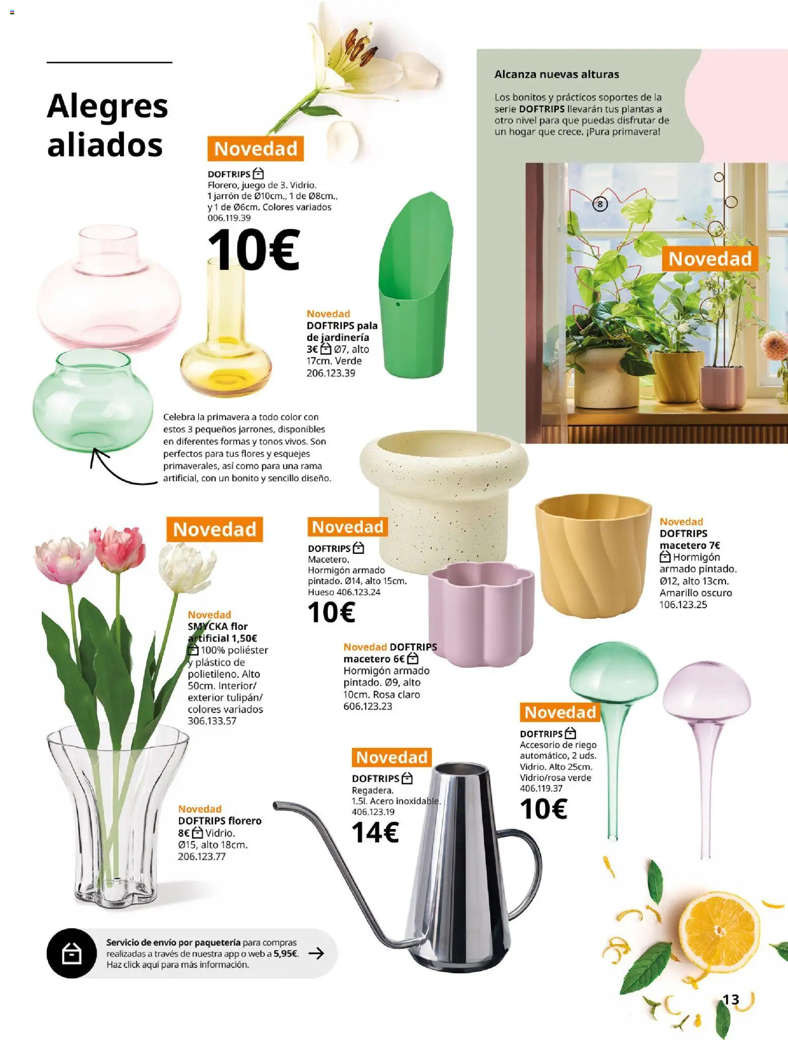 IKEA - Colecciones de primaver │ válido desde el 01/01/2026 | Página: 13 | Productos: Flores, Florero, Macetero, Jarrón