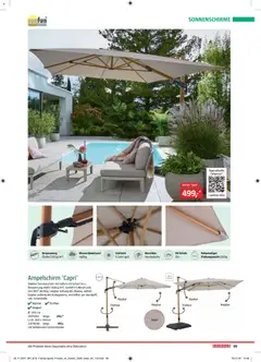 Bauhaus Freizeit im Garten ab 02.03.2026 gültig | Seite: 89 | Produkte: Schirmständer, Sonnenschirm