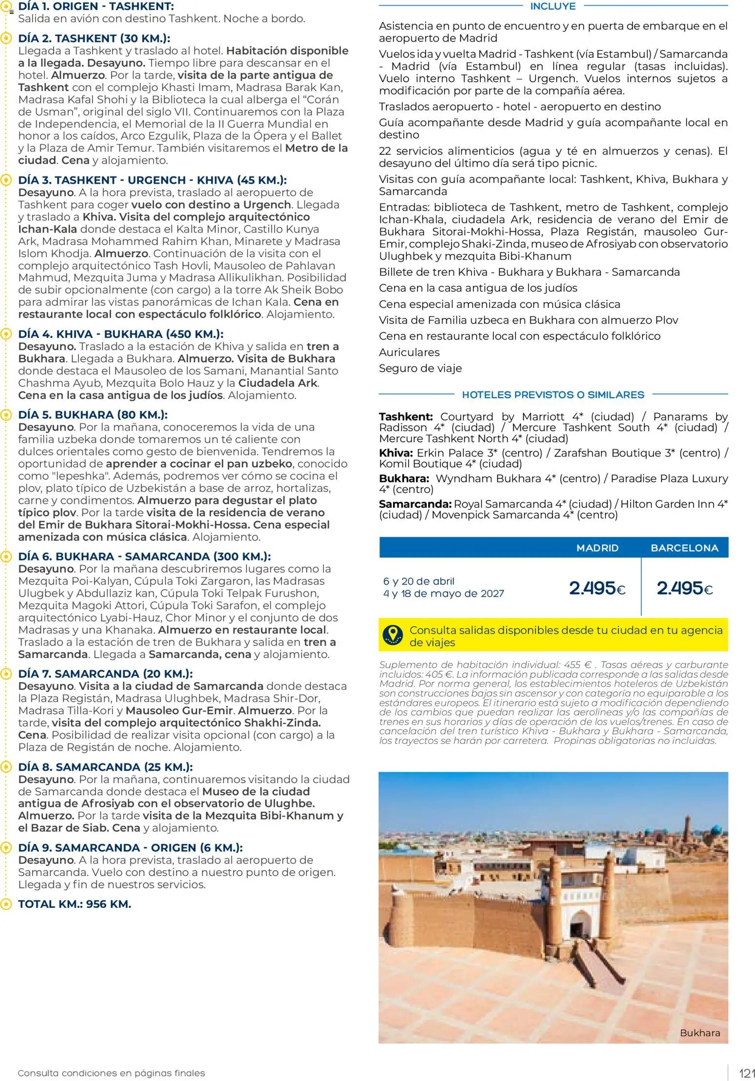Viajes El Corte Inglés Club de Vacaciones otoño primavera │ válido desde el 01/09/2026 | Página: 121