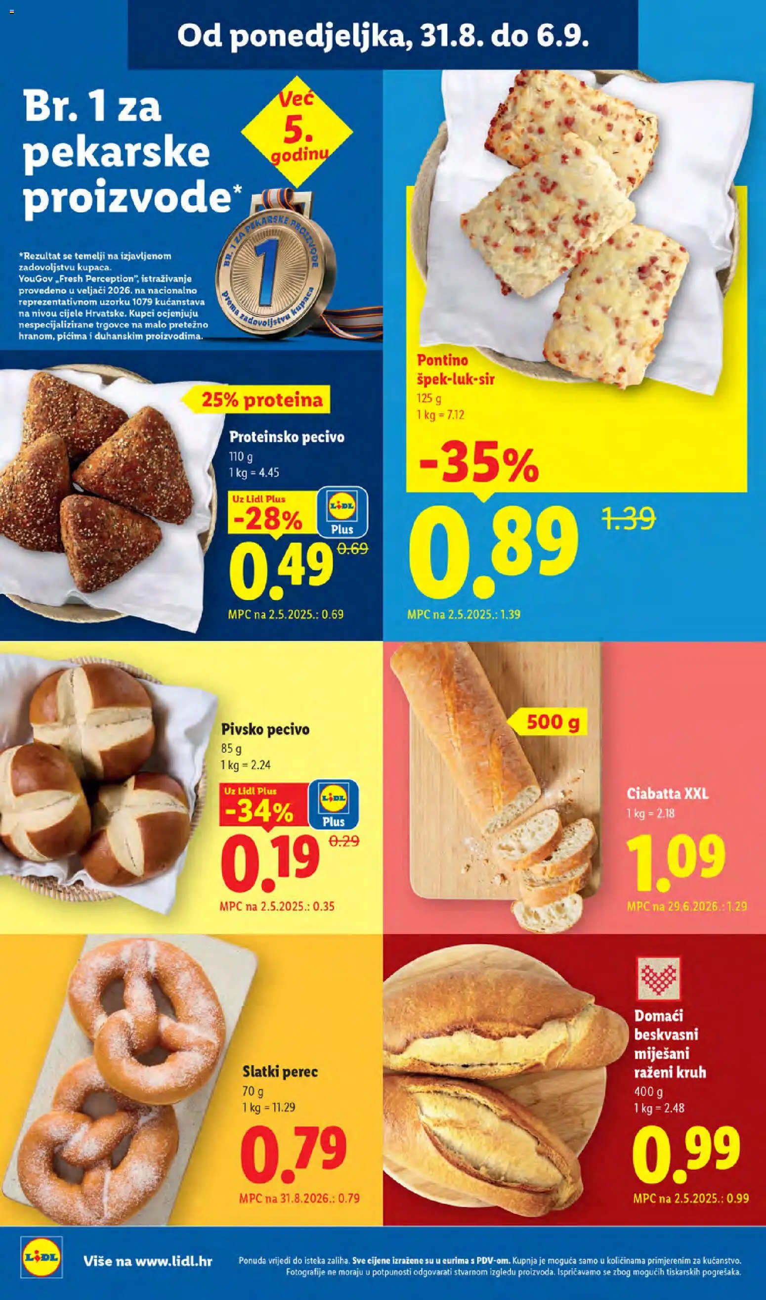 Lidl katalog | vrijedi od 31.08.2026 | Stranica: 4 | Proizvodi: Kruh, Pecivo, Razeni kruh