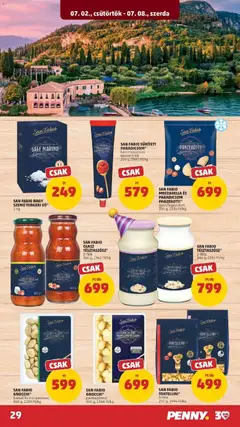 SAN FABIO NAGY SZEMŰ TENGERI SÓ*, San Fabio Sale Marino Grosso - amely érvényes a következő dátumtól: 2026.07.02. | Oldal: 29 | Termékek: Mozzarella, Pesto, Paradicsom, Só