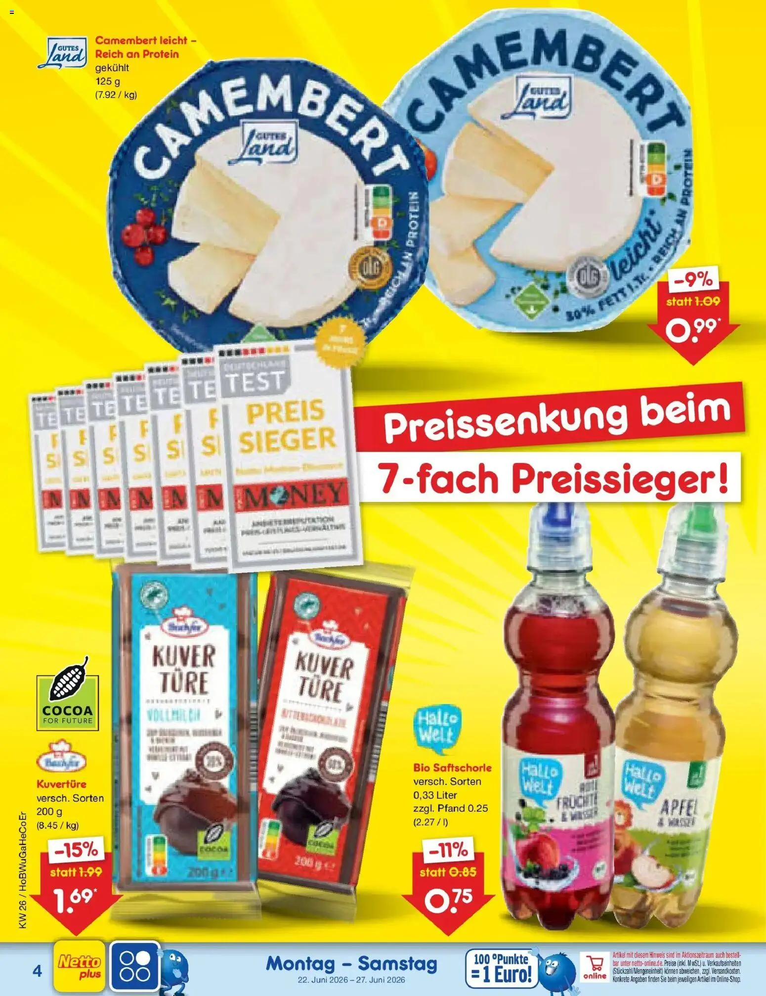 Netto Marken-Discount Prospekt Stemwede-Dielingen – gültig ab 21.06.2026 | Seite: 4 | Produkte: Äpfel