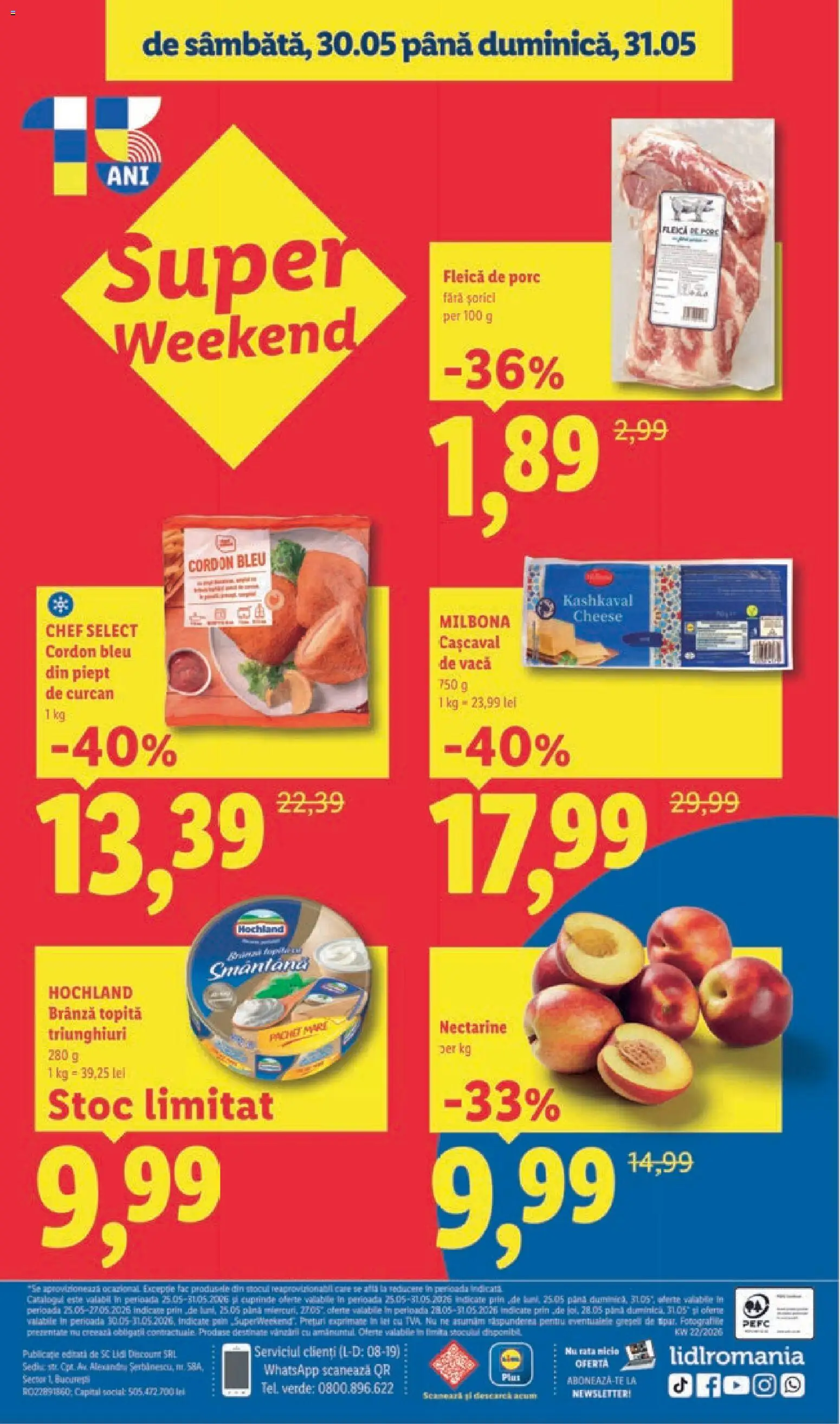 Noul catalog Lidl – valabil de la 25.05.2026 | Pagină: 40 | Produse: Temizlik kovası, Cordon bleu, Brânză, Fleică