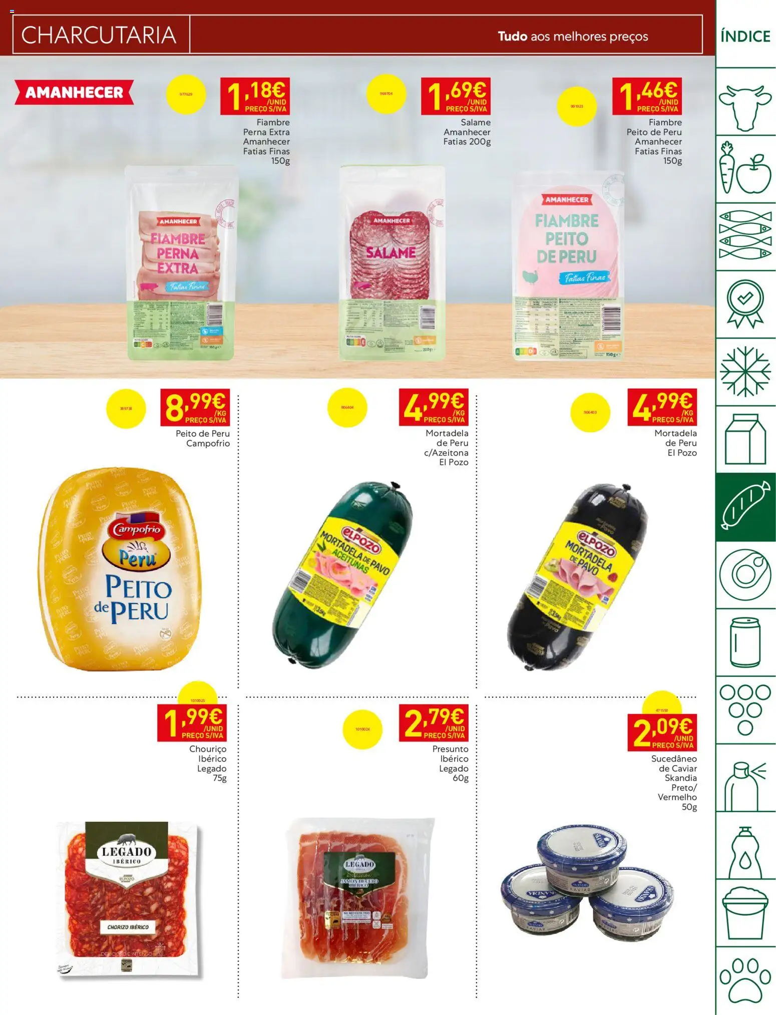 Recheio folheto Madeira │ válido de 25/08/2026 | Página: 15 | Produtos: Mortadela, Fiambre, Peito de peru, Peru