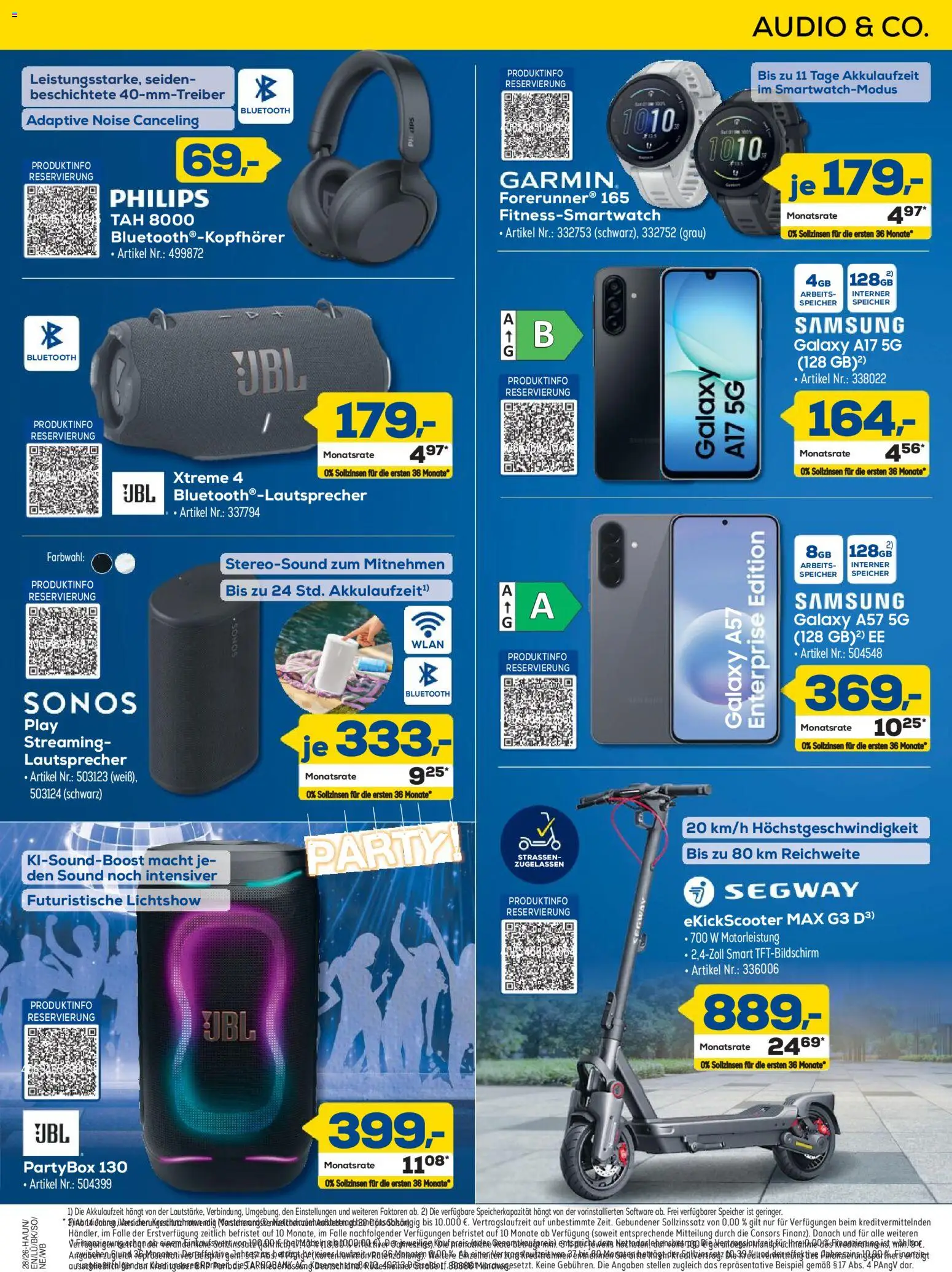 Euronics Prospekt Berlet – gültig ab 25.06.2026 | Seite: 17 | Produkte: Philips, Lautsprecher, Samsung, Audio