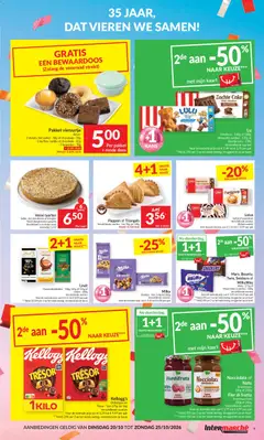 Chocoladetabletten - 100g, 145g of 150g van Lindor - 200g, Verschillende soorten - Voorbeeld van een folder van Intermarché, geldig van 20/10/2026 | Pagina: 9 | Producten: Koekjes, Cake, Lindor, Aardbei