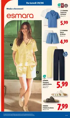 Anteprima del volantino ESMARA Pantaloni ampi da donna, Pantaloni ampi da donna Pura viscosa valido a partire dal 25/06/2026 | Pagina: 41