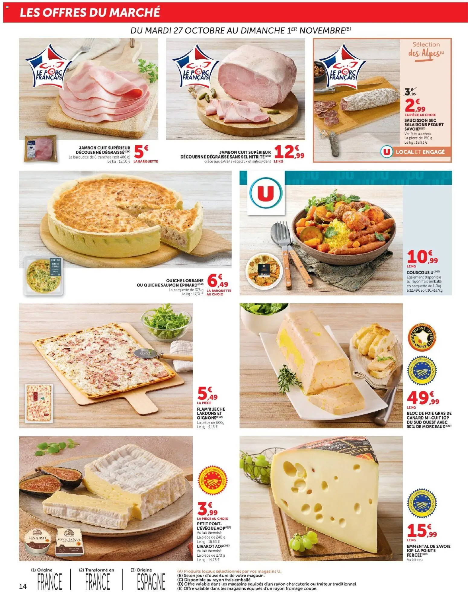 {H1} | Page: 14 | Produits: Canard, Saucisson, Saucisson sec, Lait