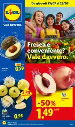 Anteprima del volantino Lidl volantino Fresca e conveniente valido a partire dal 23/07/2026
