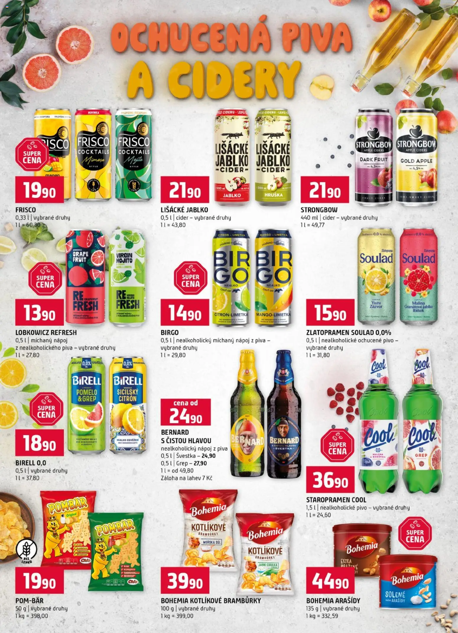 Terno leták od 08.07.2026 | Strana: 19 | Produkty: Pomelo, Birell, Pivo, Strongbow