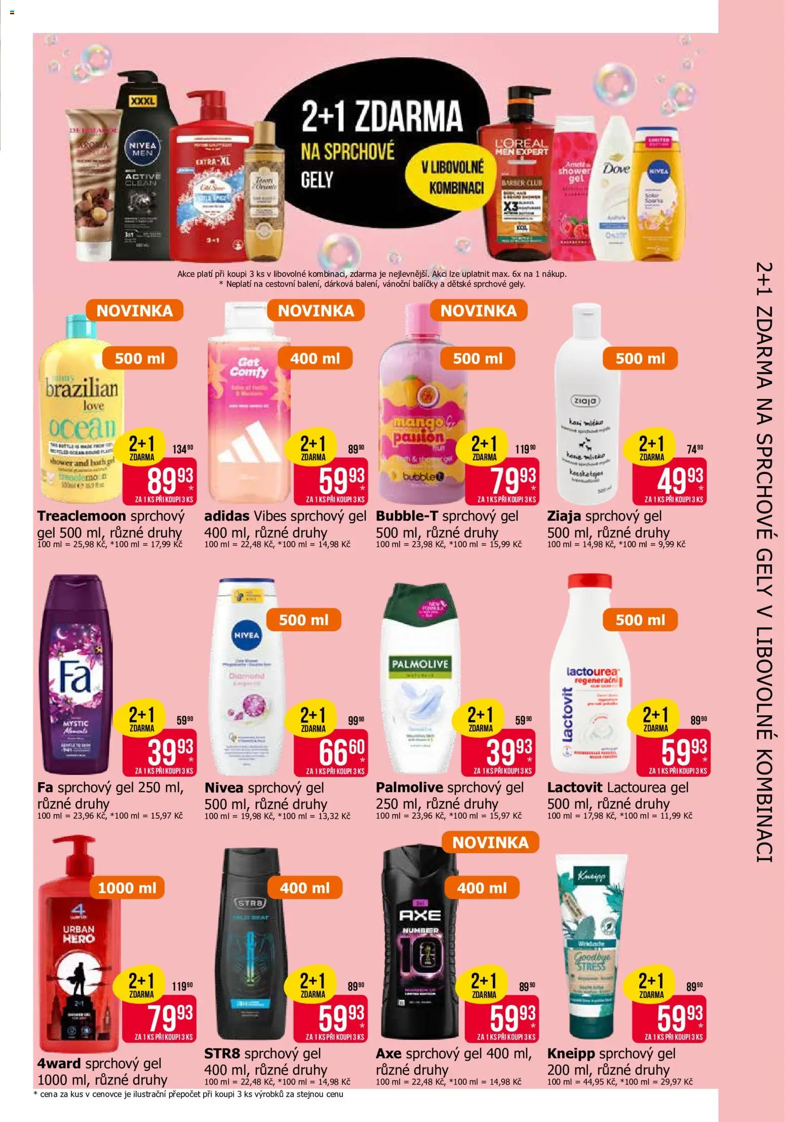 TETA Drogerie leták od 06.05.2026 | Strana: 3 | Produkty: Sprchový gel, Ziaja, Dove, Lactovit