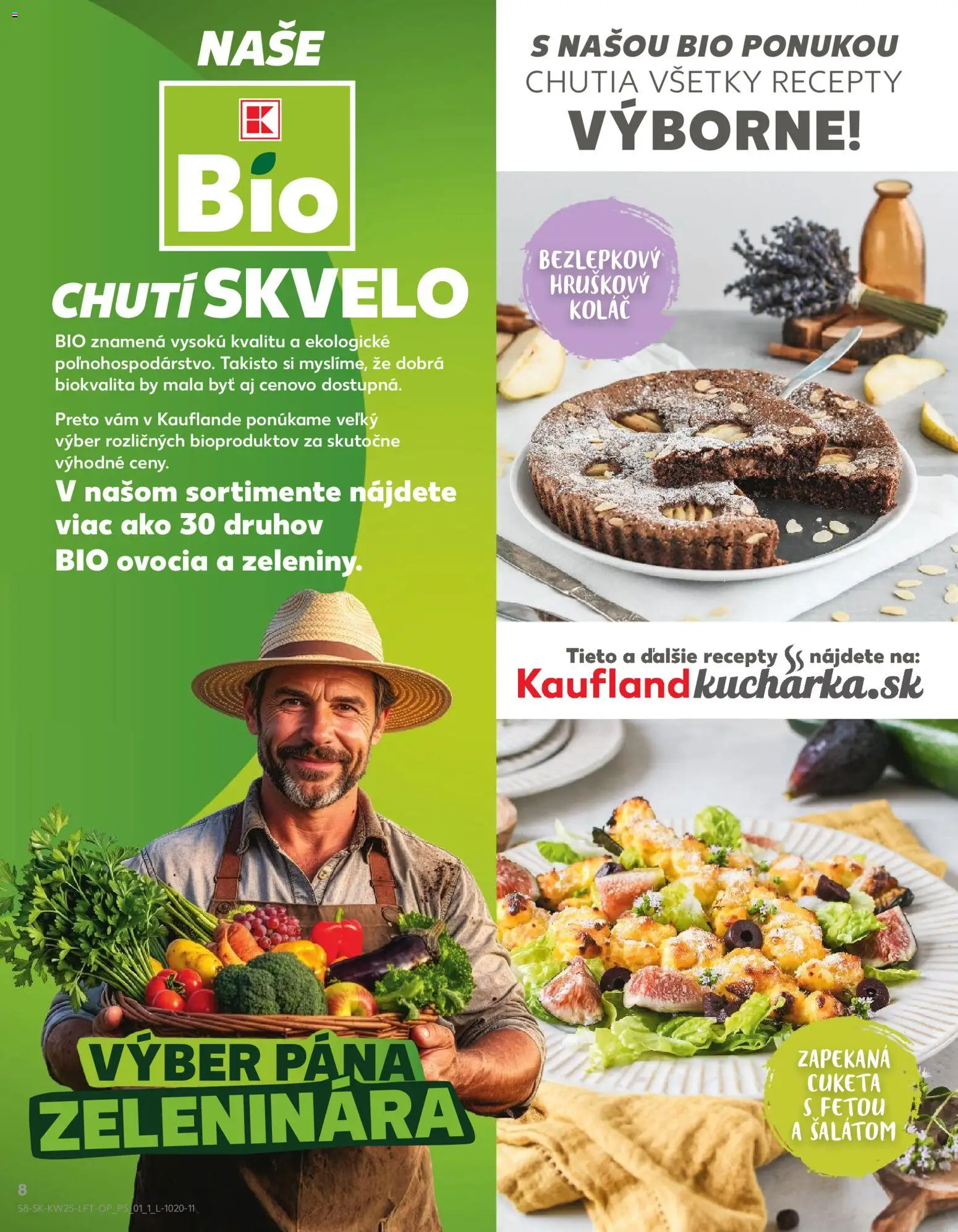 Nové Kaufland akcie – leták je platný od 18.06.2026 | Strana: 8 | Produkty: Feta, Koláč, Cuketa
