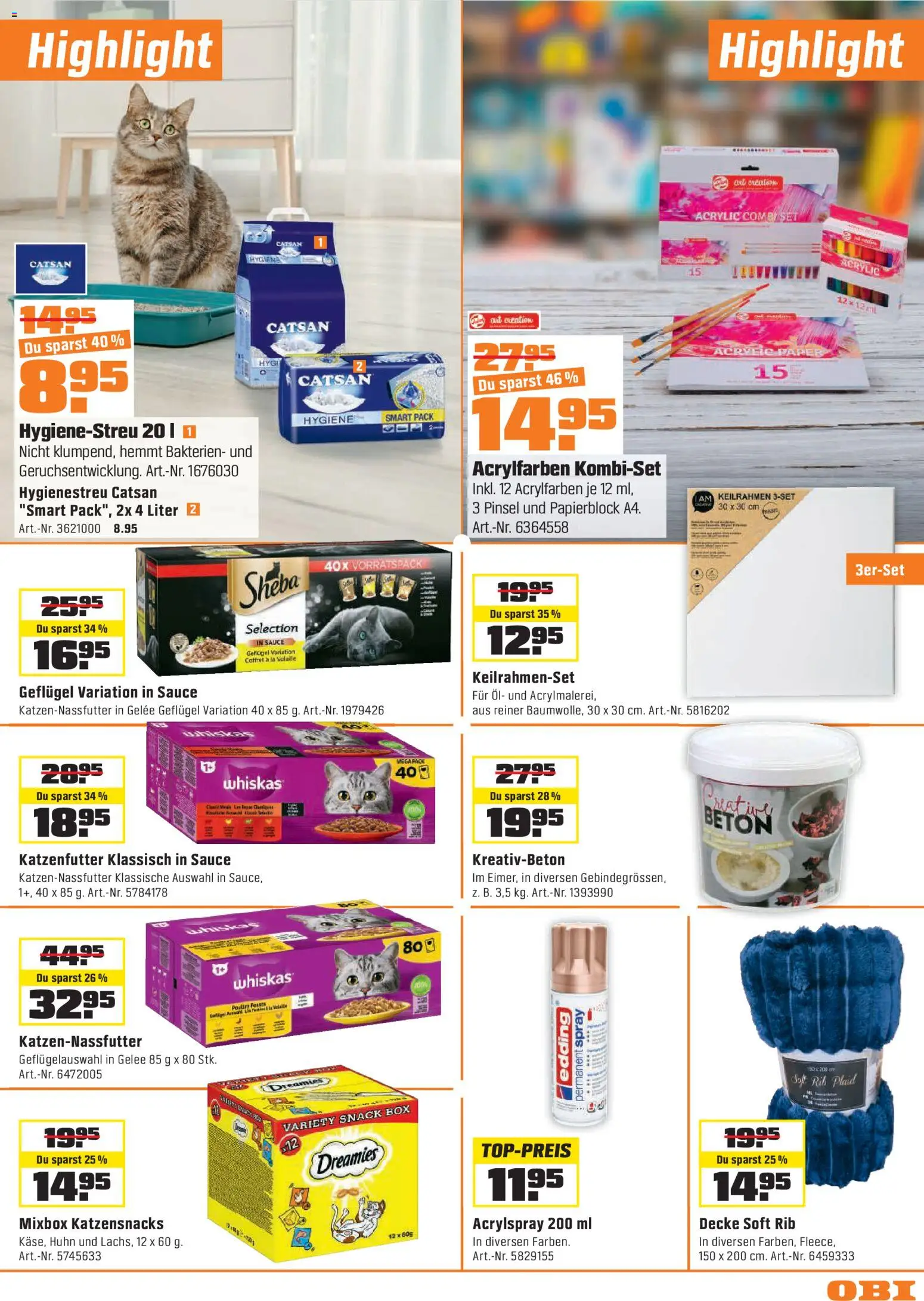 OBI aktionen – gültig ab 27.05.2026 | Seite: 15 | Produkte: Pinsel, Decke, Box, Öl
