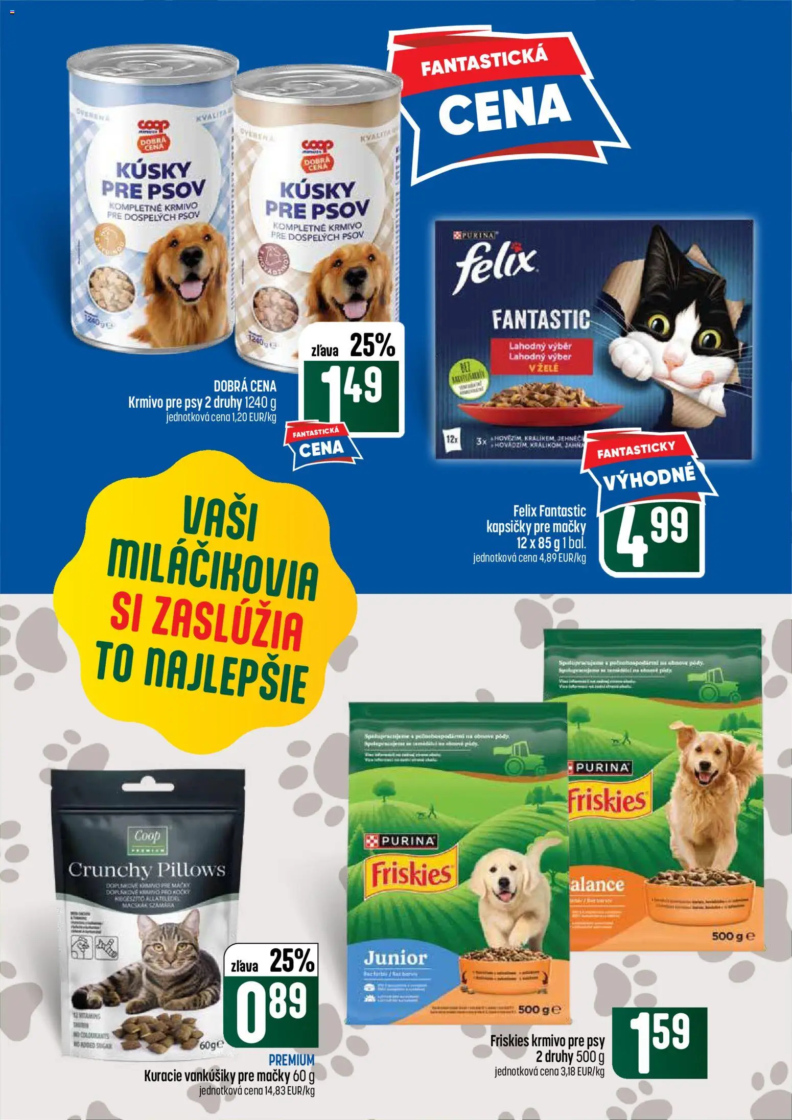 Nové COOP Jednota akcie – leták je platný od 02.07.2026 | Strana: 55 | Produkty: Felix, Friskies