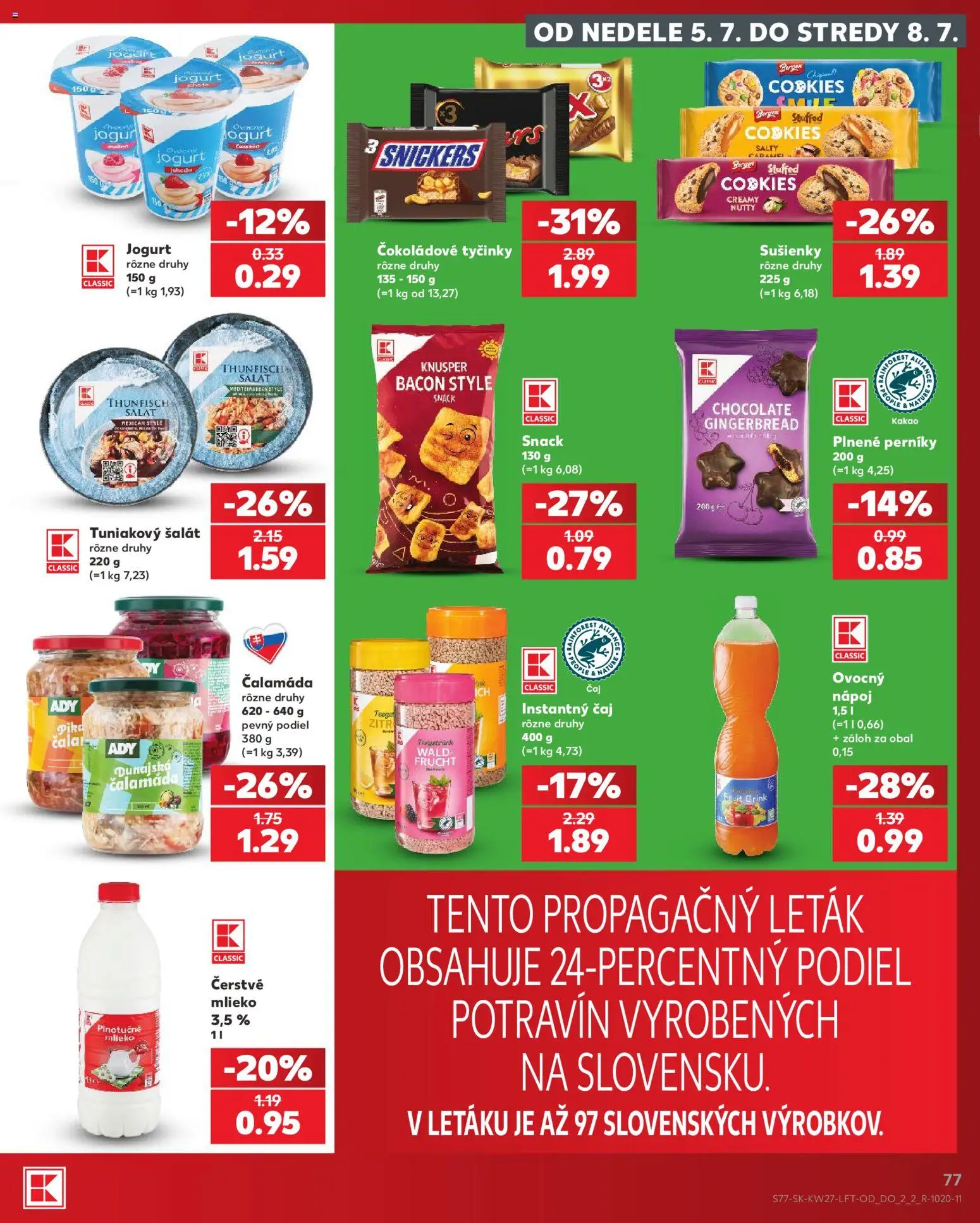 Nové Kaufland akcie – leták je platný od 02.07.2026 | Strana: 77