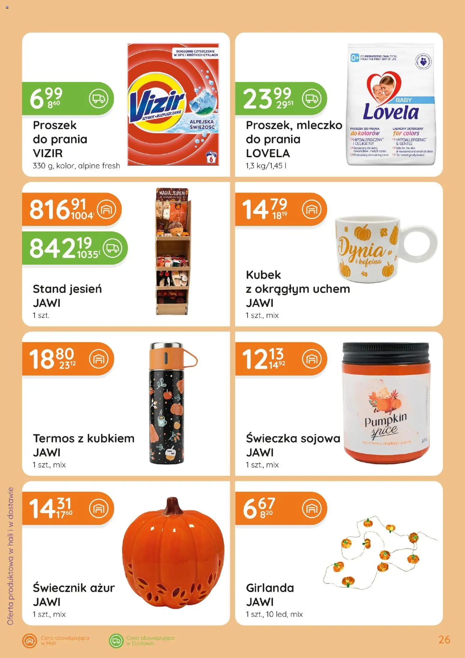 Eurocash gazetka - Katalog Chemiczny od 01.10.2026 | Strona: 26 | Produkty: Girlanda, Proszek do prania, Detergent, Termos