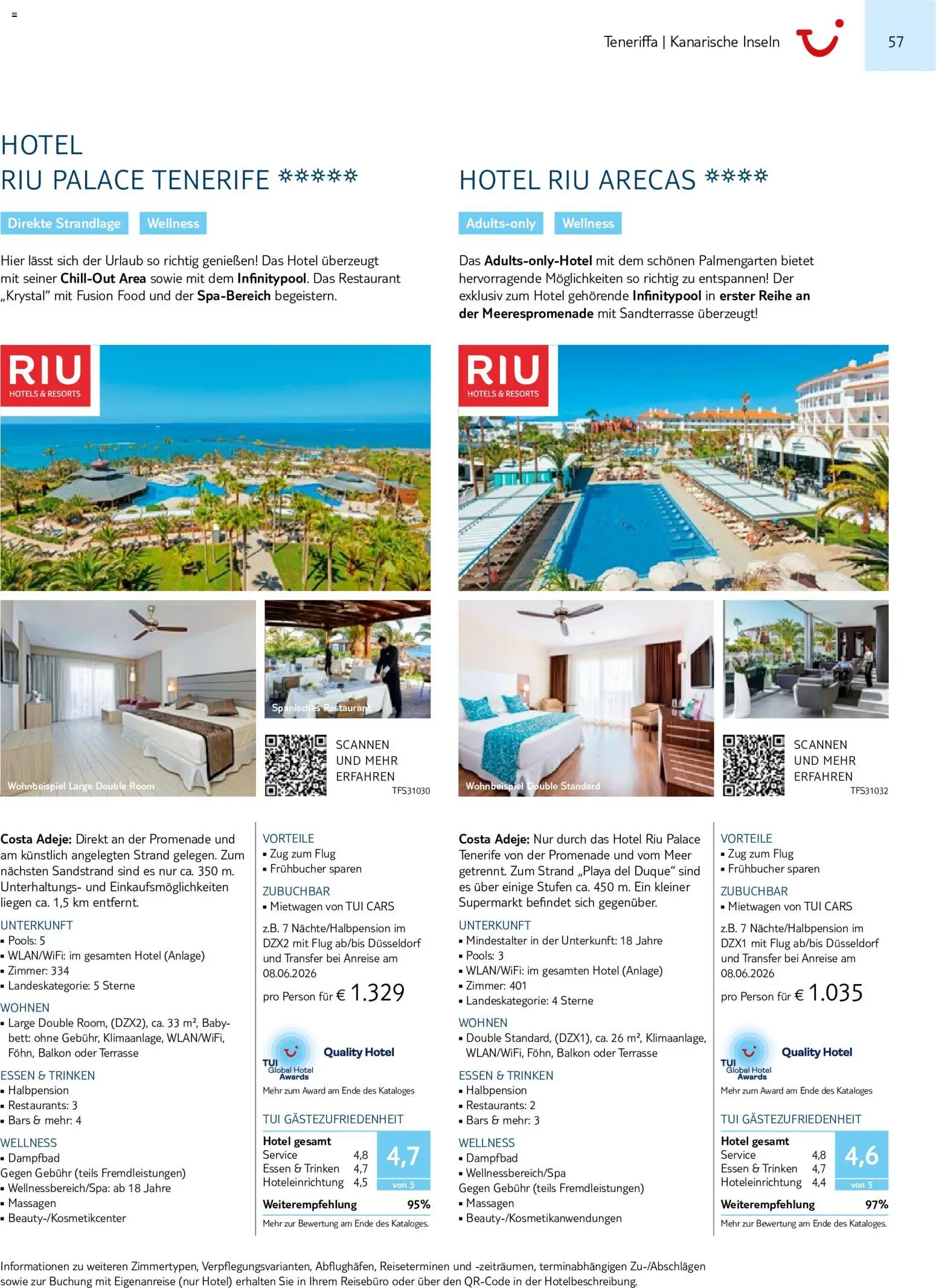 TUI Prospekt Kanaren, Kapverden & Senegal 2026/27 – gültig ab 01.11.2026 | Seite: 57 | Produkte: Bett