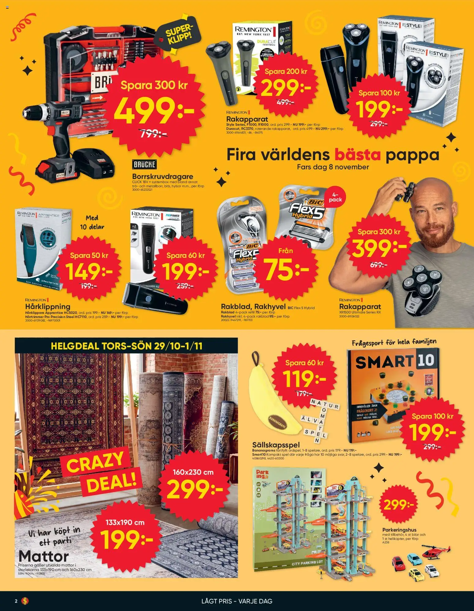 Dollar Store reklamblad aktuell från 26/10/2026 | Sida: 2 | Produkter: Rakapparat, Salt, Rakhyvel, Rakblad