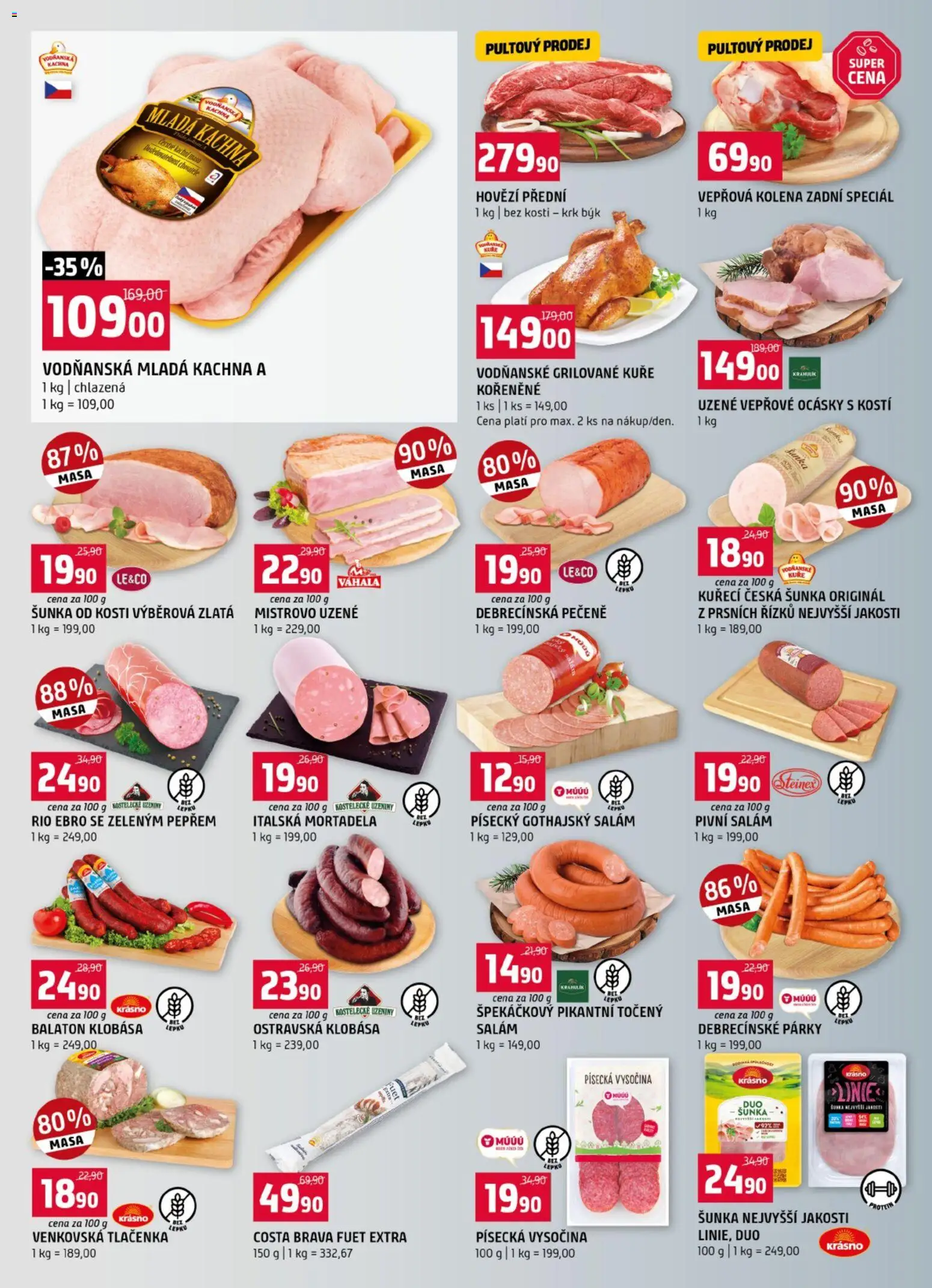 Terno leták od 13.05.2026 | Strana: 2 | Produkty: Fuet Extra, Párky, Klobása, Kachna