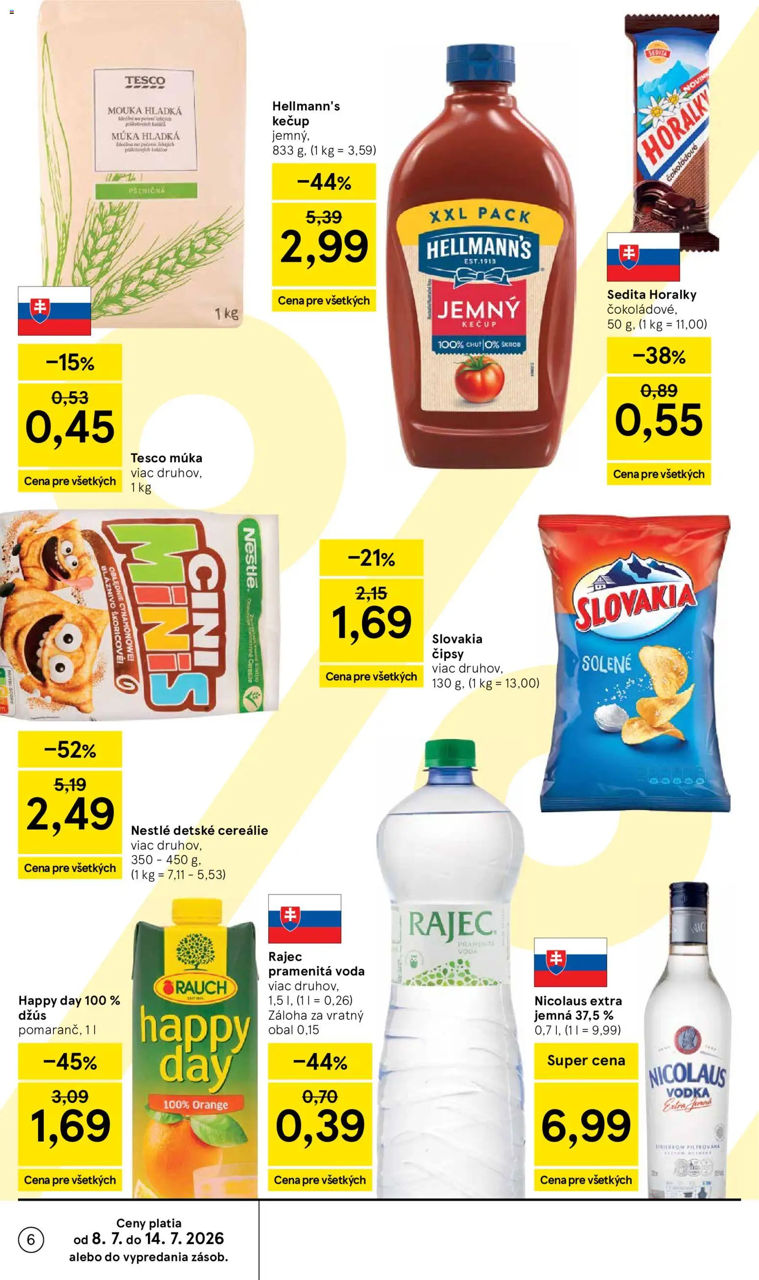 Nové Tesco akcie – leták je platný od 08.07.2026 | Strana: 6