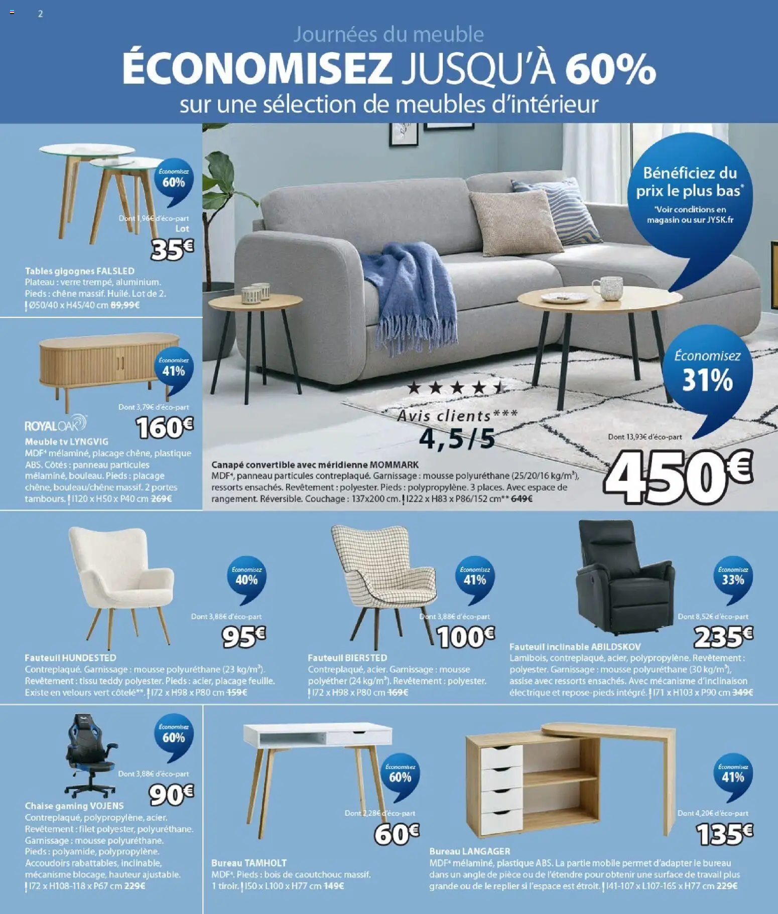 {H1} | Page: 2 | Produits: Meuble, Canapé, Fauteuil, Chaise
