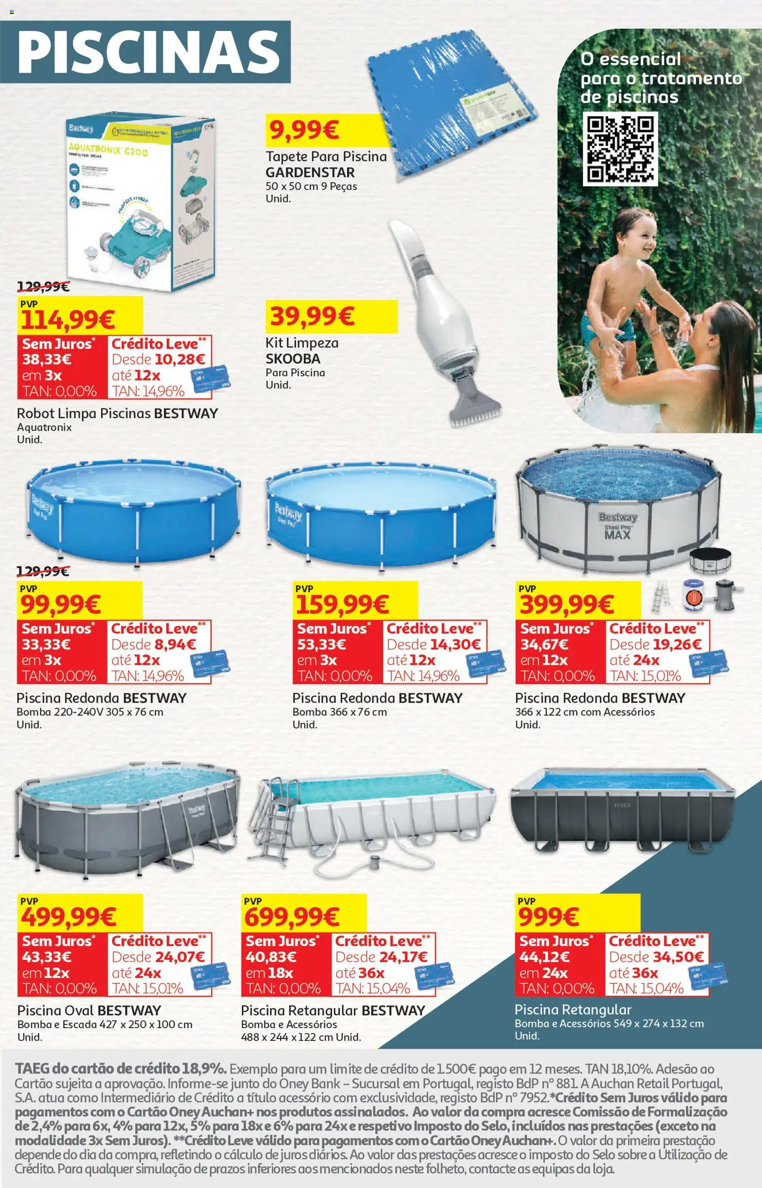Auchan - Vida no Exterior │ válido de 06.05.2026 | Página: 5 | Produtos: Piscina, Escada, Piscinas, Tapete