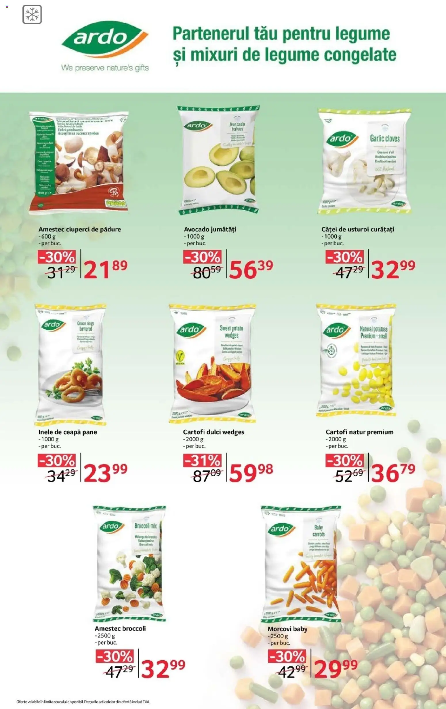 Noul catalog Selgros – valabil de la 30.10.2026 | Pagină: 7 | Produse: Cartofi dulci, Morcovi, Broccoli, Cartofi