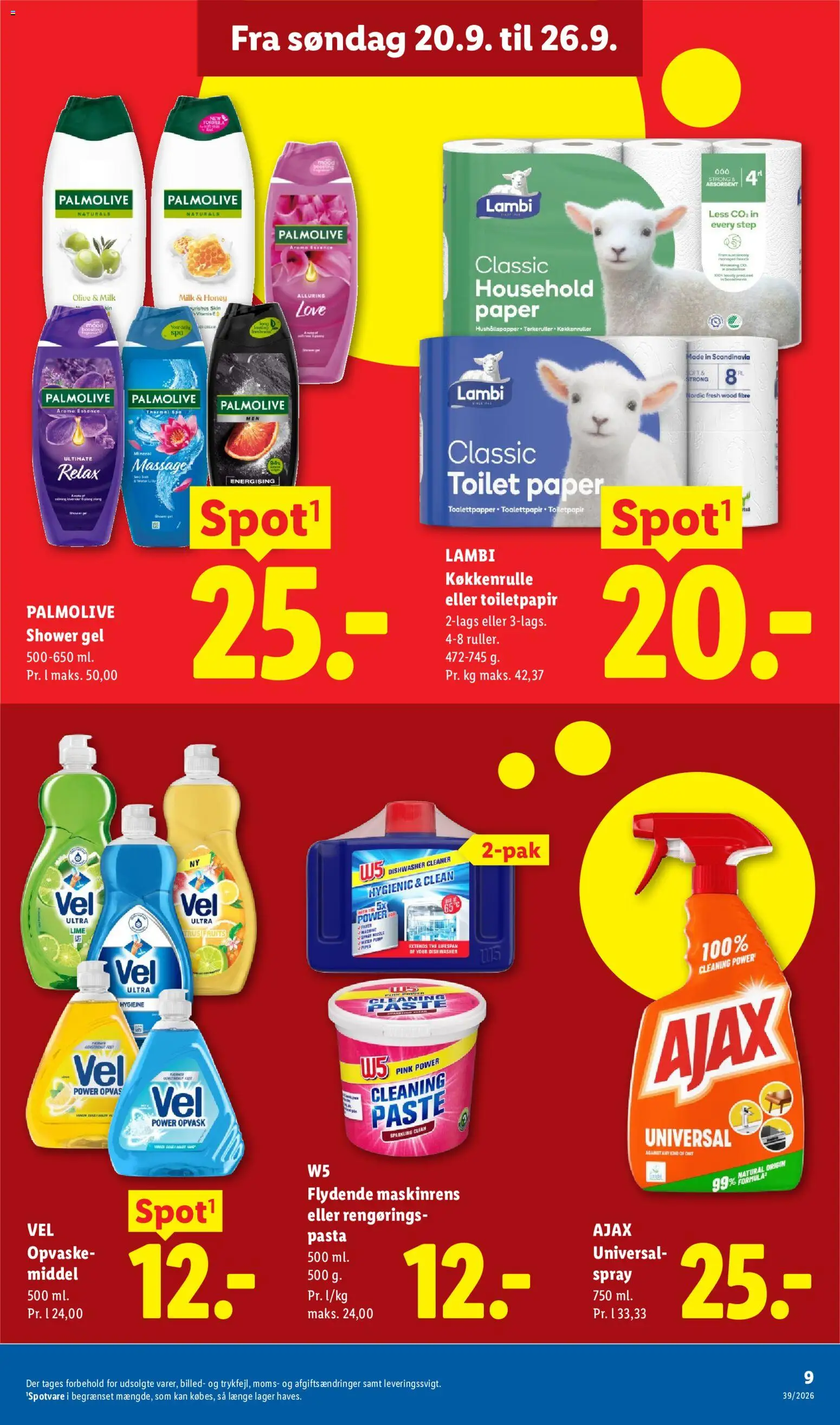 Lidl tilbudsavis – gyldig fra 24/09/2026 | Side: 26 | Produkter: Pasta, Lime, Toilet, Søm