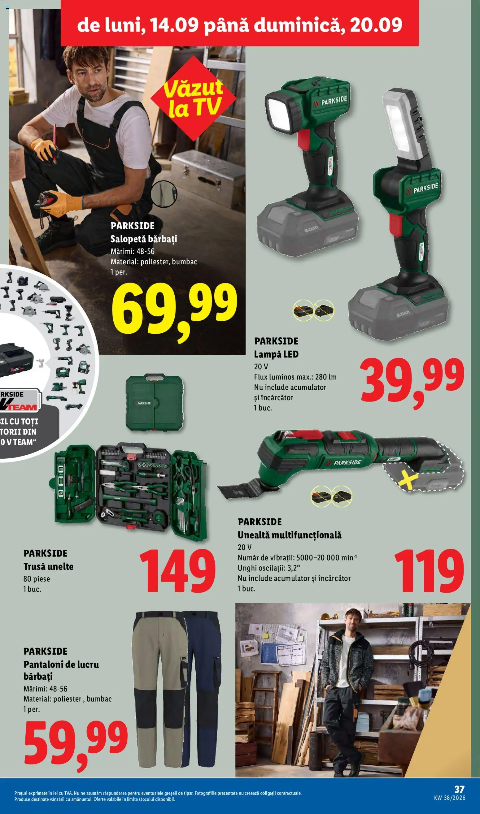Noul catalog Lidl – valabil de la 14.09.2026 | Pagină: 37