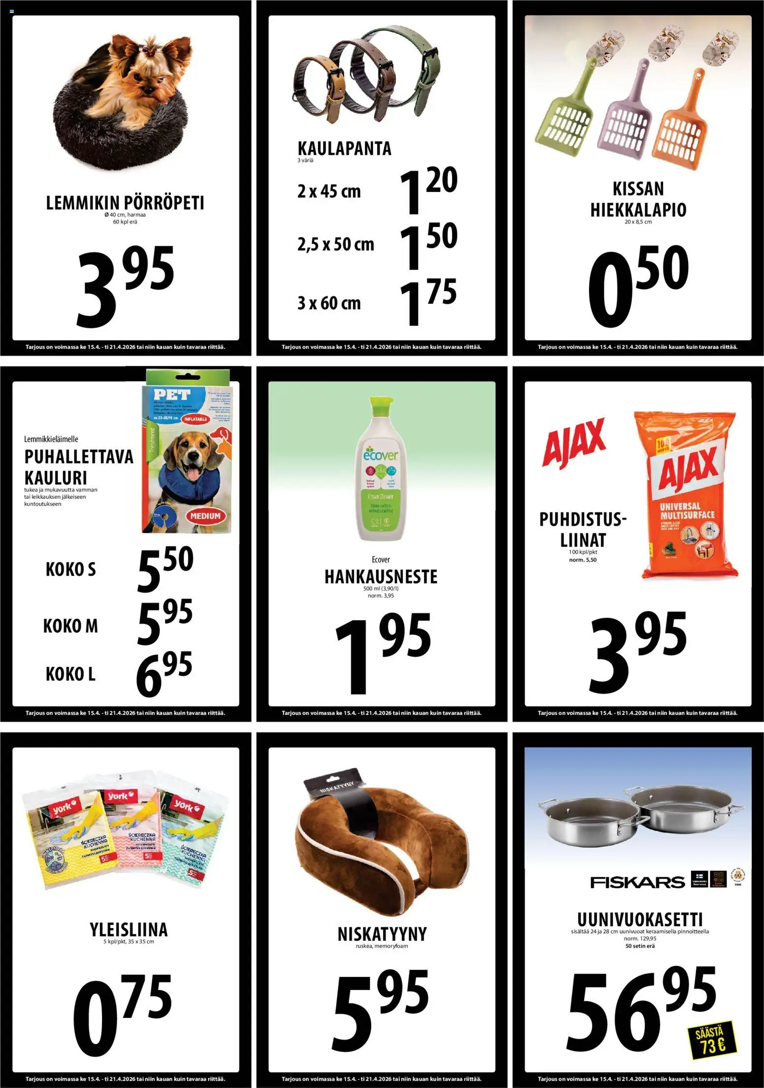 Tuuri tarjoukset – voimassa 15.04.2026 alkaen | Sivu: 19 | Tuotteet: Niskatyyny