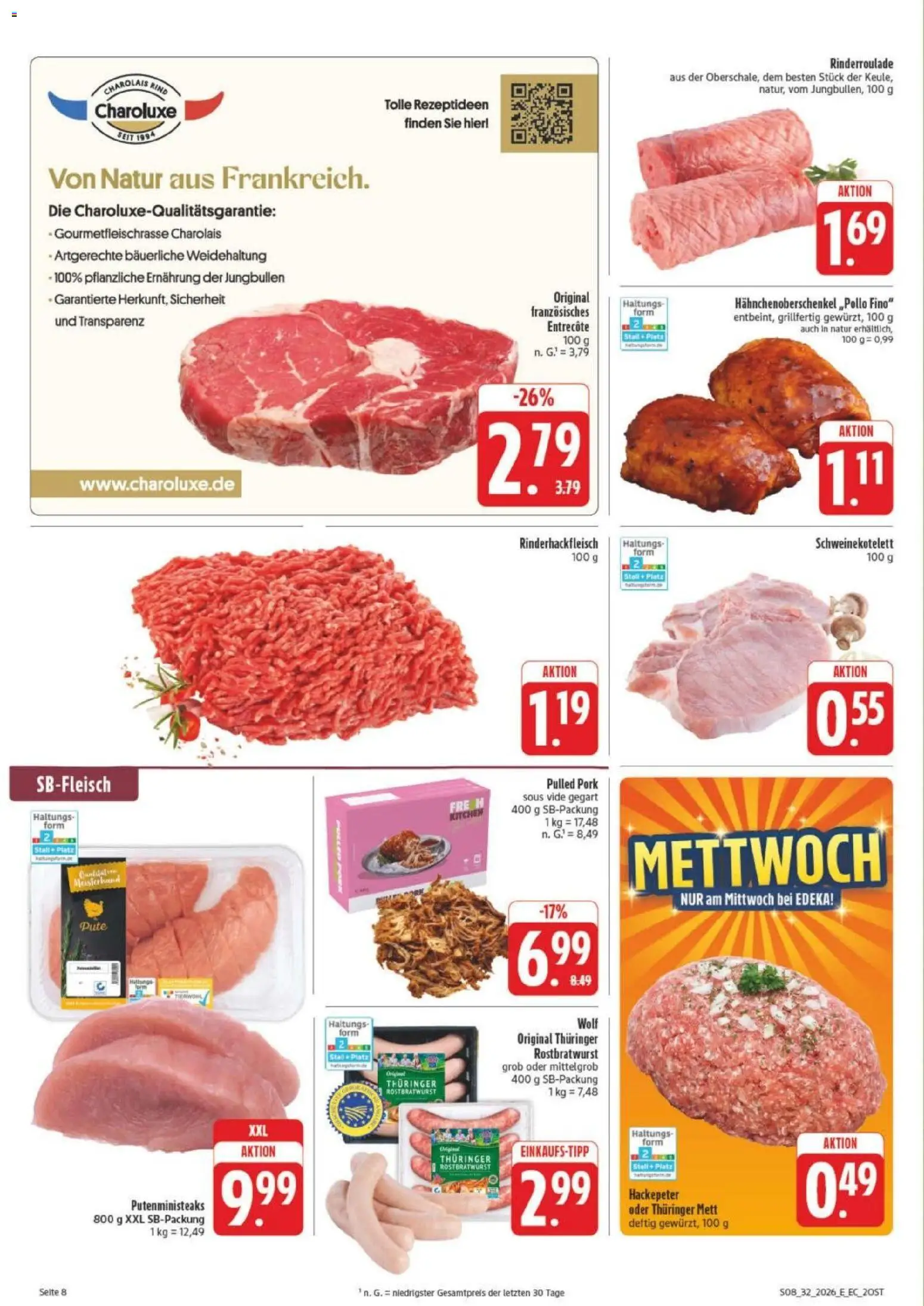 Edeka Prospekt Leipzig – gültig ab 03.08.2026 | Seite: 12 | Produkte: Pute, Entrecote