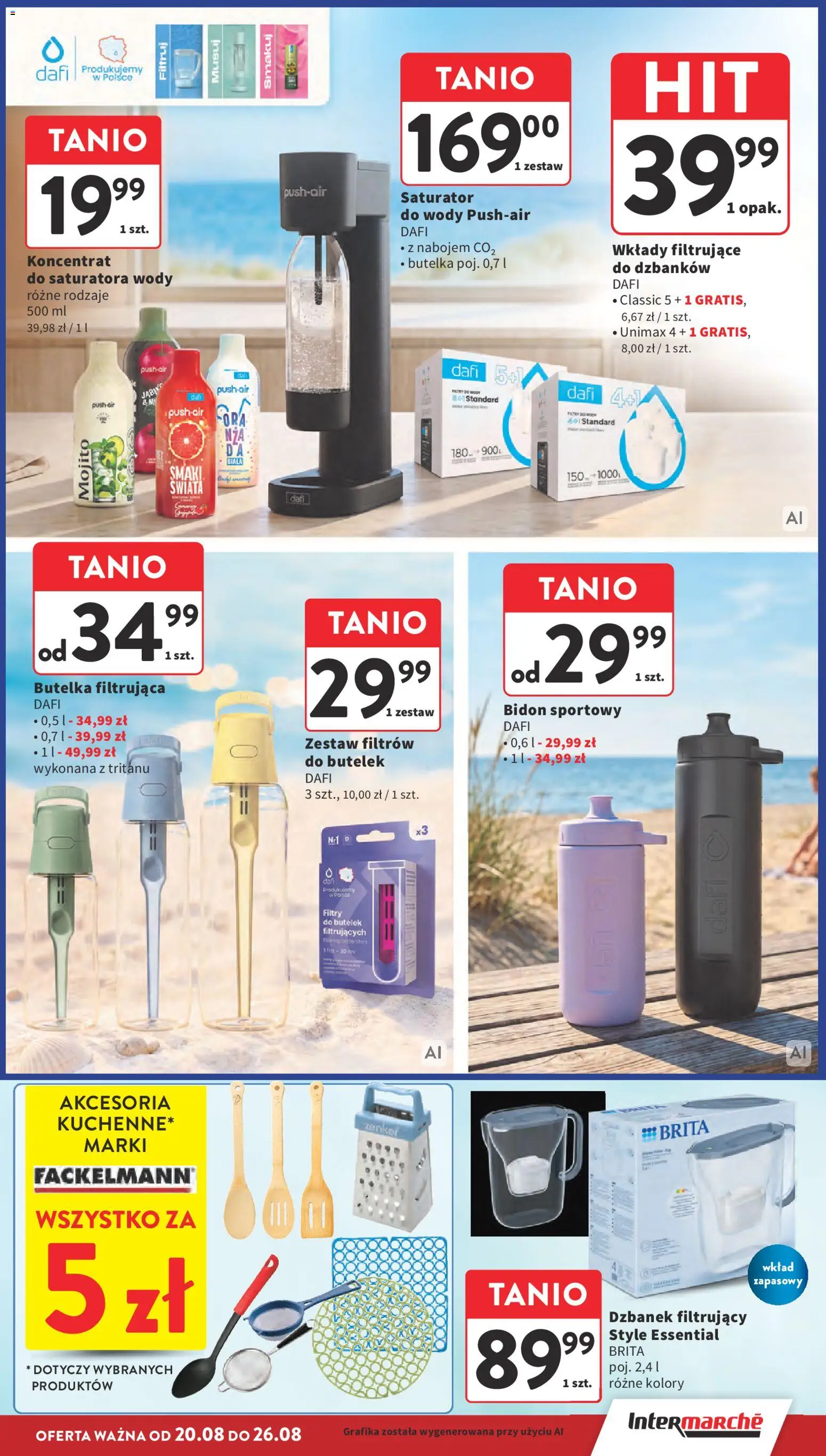 Intermarche gazetka od 20.08.2026 | Strona: 33 | Produkty: Dzbanek, Mojito, Dzbanek filtrujący, Butelka filtrująca