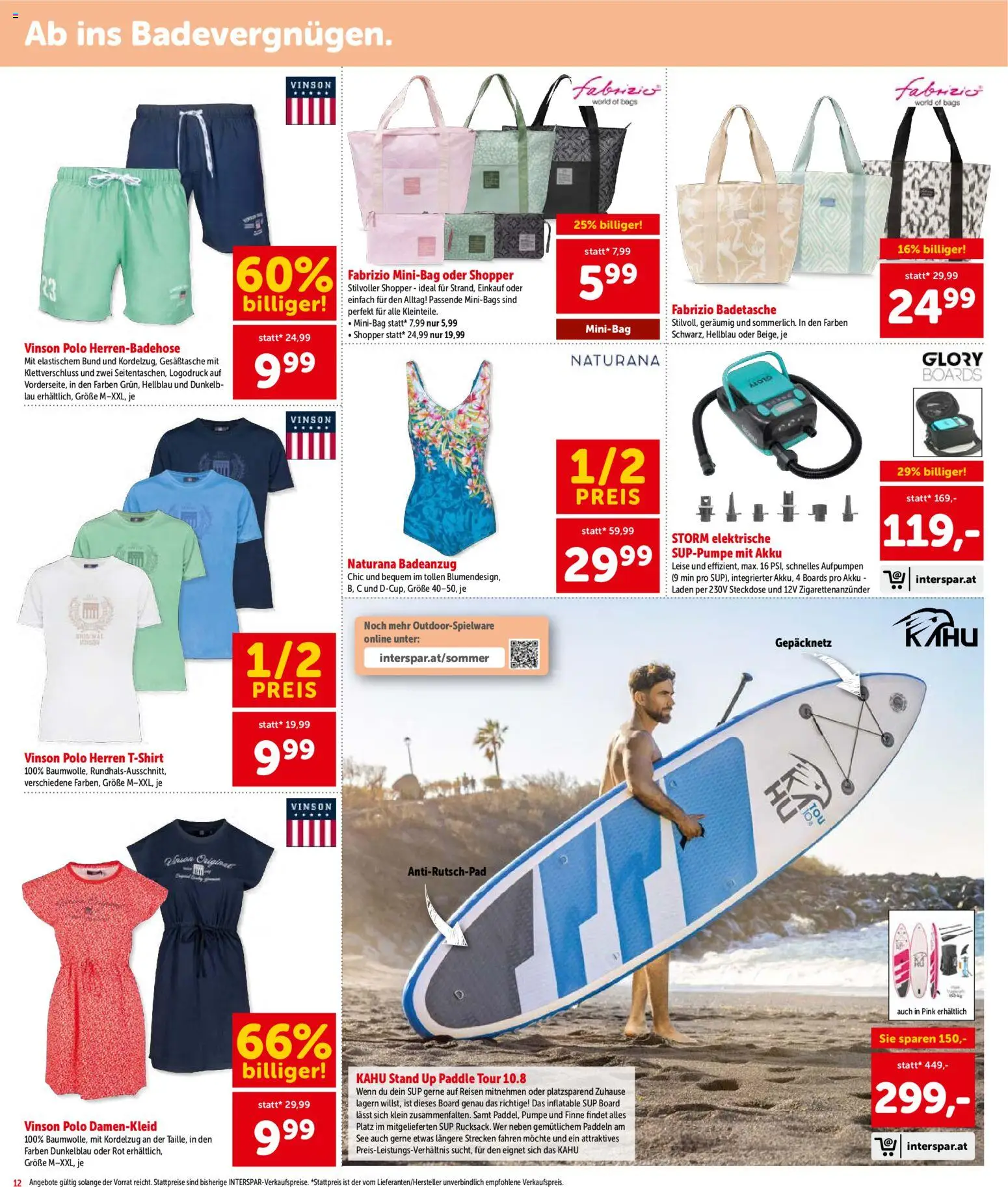 Interspar Flugblatt - Niederösterreich gültig ab 29.05.2026 | Seite: 12 | Produkte: Badeanzug, Steckdose