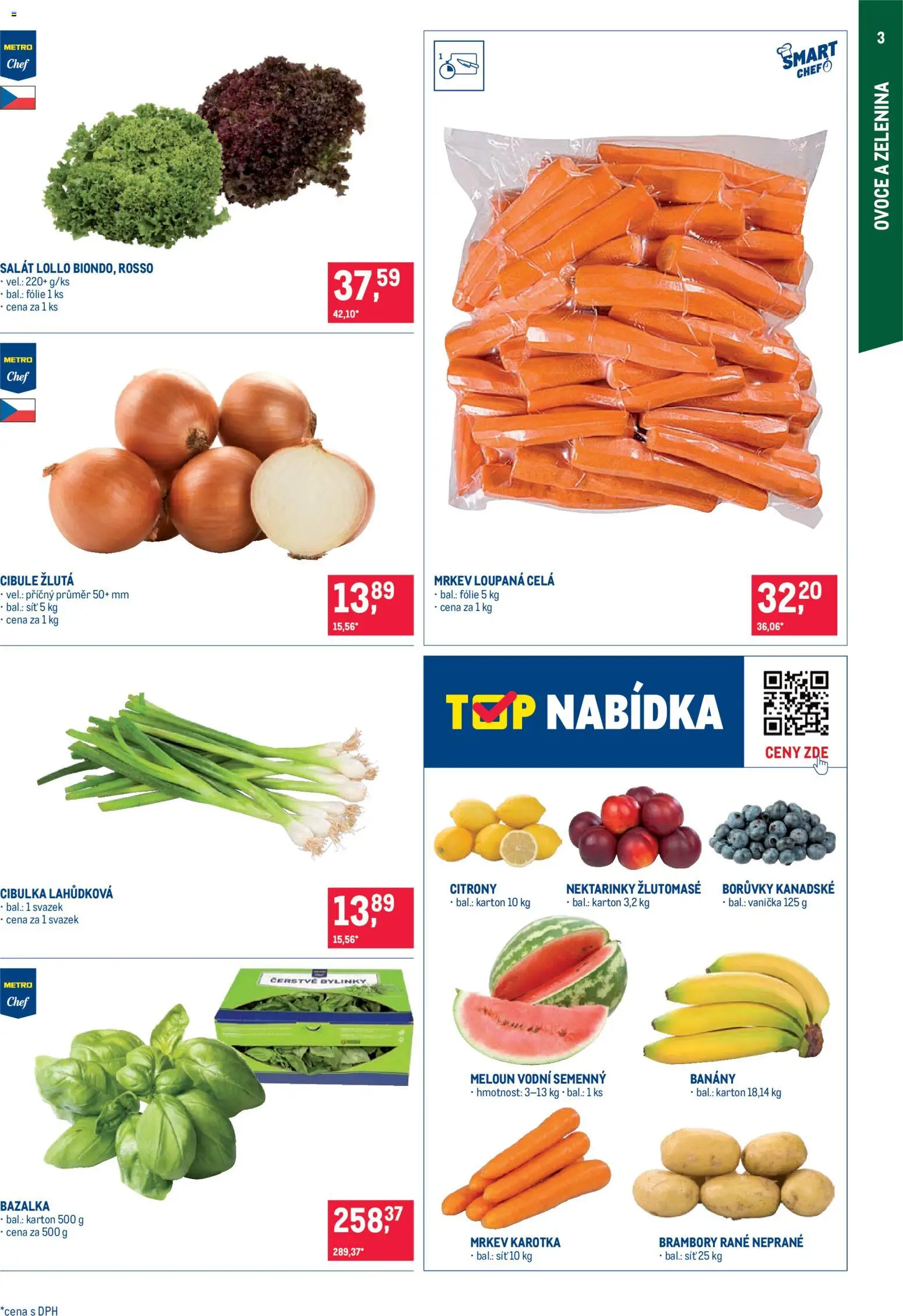 Makro leták - Gastronomie distribuce od 11.08.2026 | Strana: 3 | Produkty: Meloun, Ovoce, Nektarinky, Citróny