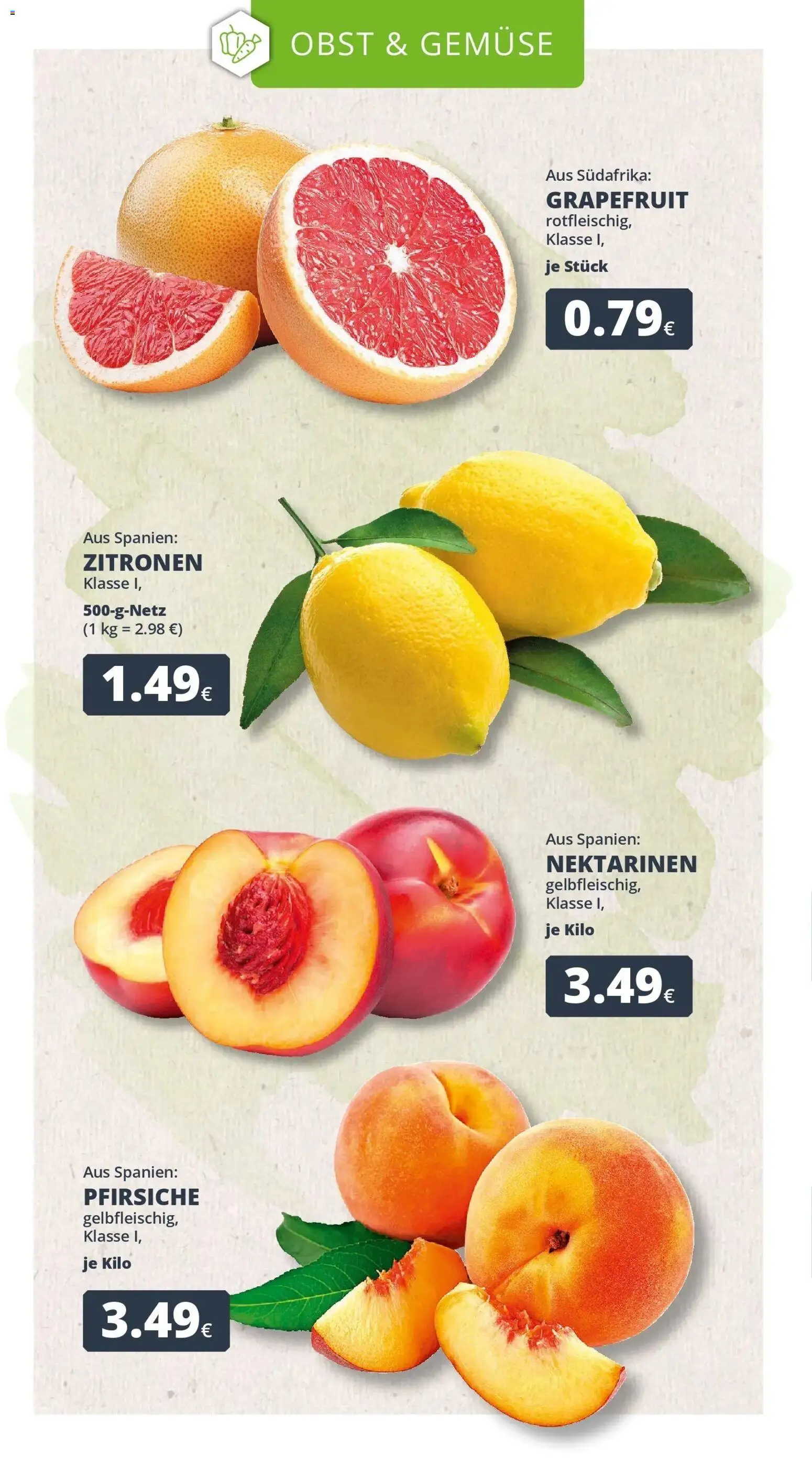 REWE Prospekt ab 07.09.2026 zum Blättern » Angebote | Seite: 11 | Produkte: Nektarinen, Grapefruit, Obst, Zitronen