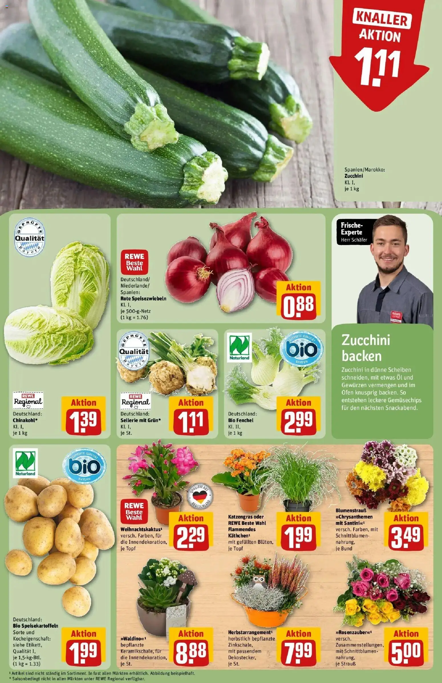 REWE Prospekt ab 26.10.2026 zum Blättern » Angebote | Seite: 7 | Produkte: Ofen, Öl, Zucchini