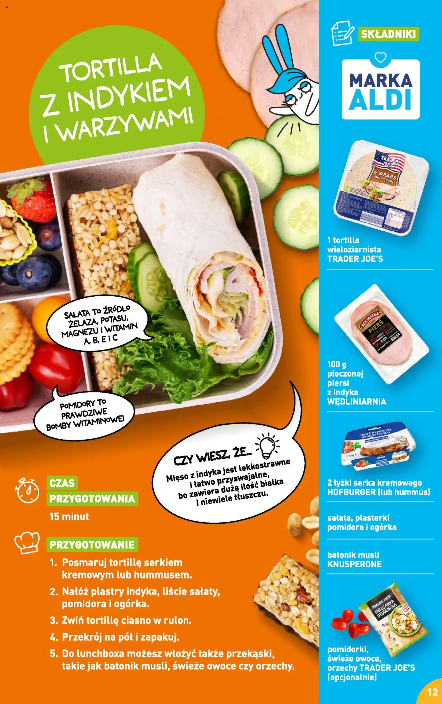Aldi Polsko leták - Przepisy na pyszne śniadanie od 23.02.2026 | Strana: 12 | Produkty: Hummus, Tortilla, Müsli