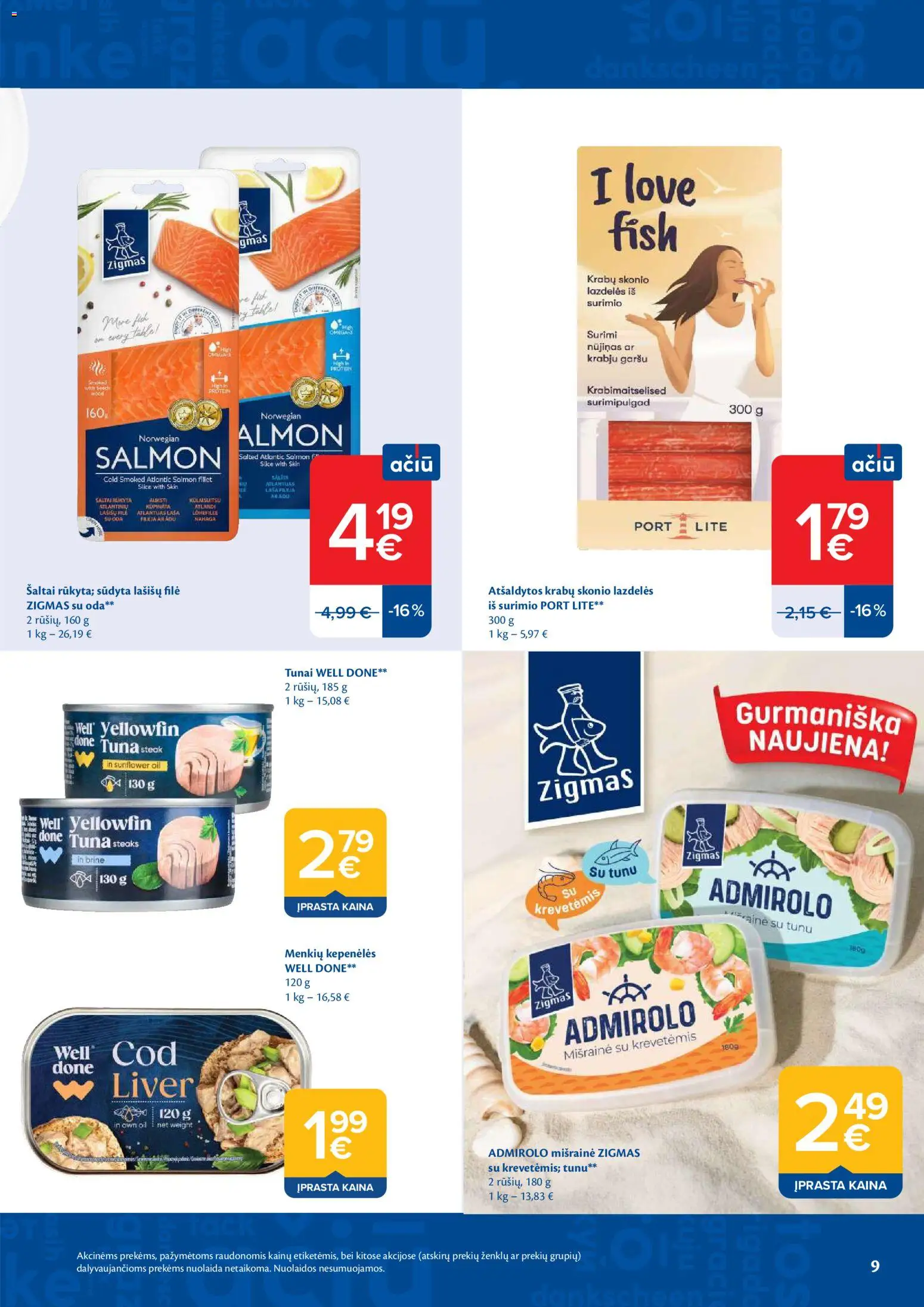 MAXIMA akcijos nuo 2026.10.06 | Puslapis: 9 | Prekių: Surimi