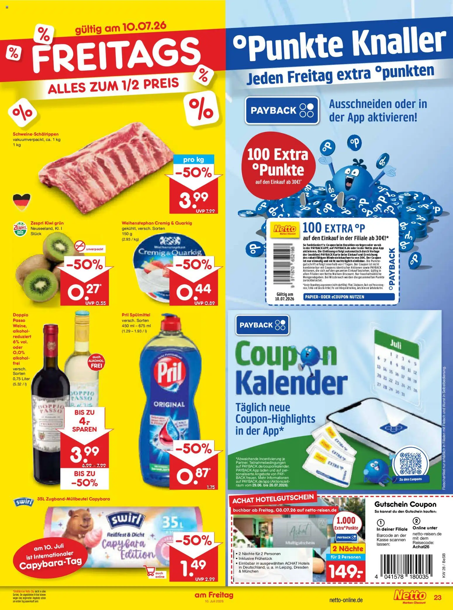 Netto Marken-Discount Prospekt – gültig ab 06.07.2026 | Seite: 39 | Produkte: Wurst, Pril, Kiwi, Fleisch