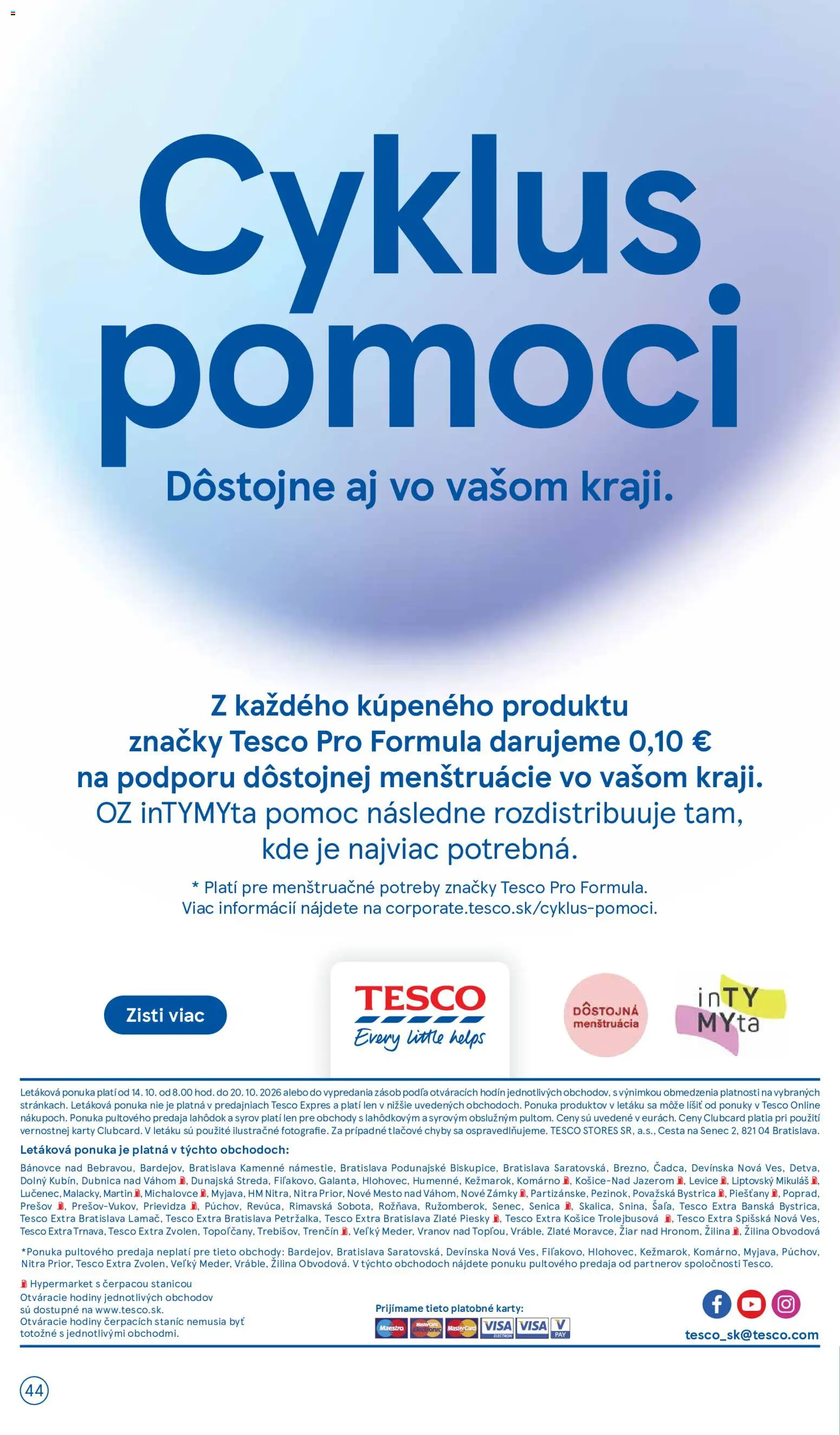 Nové Tesco akcie – leták je platný od 14.10.2026 | Strana: 44