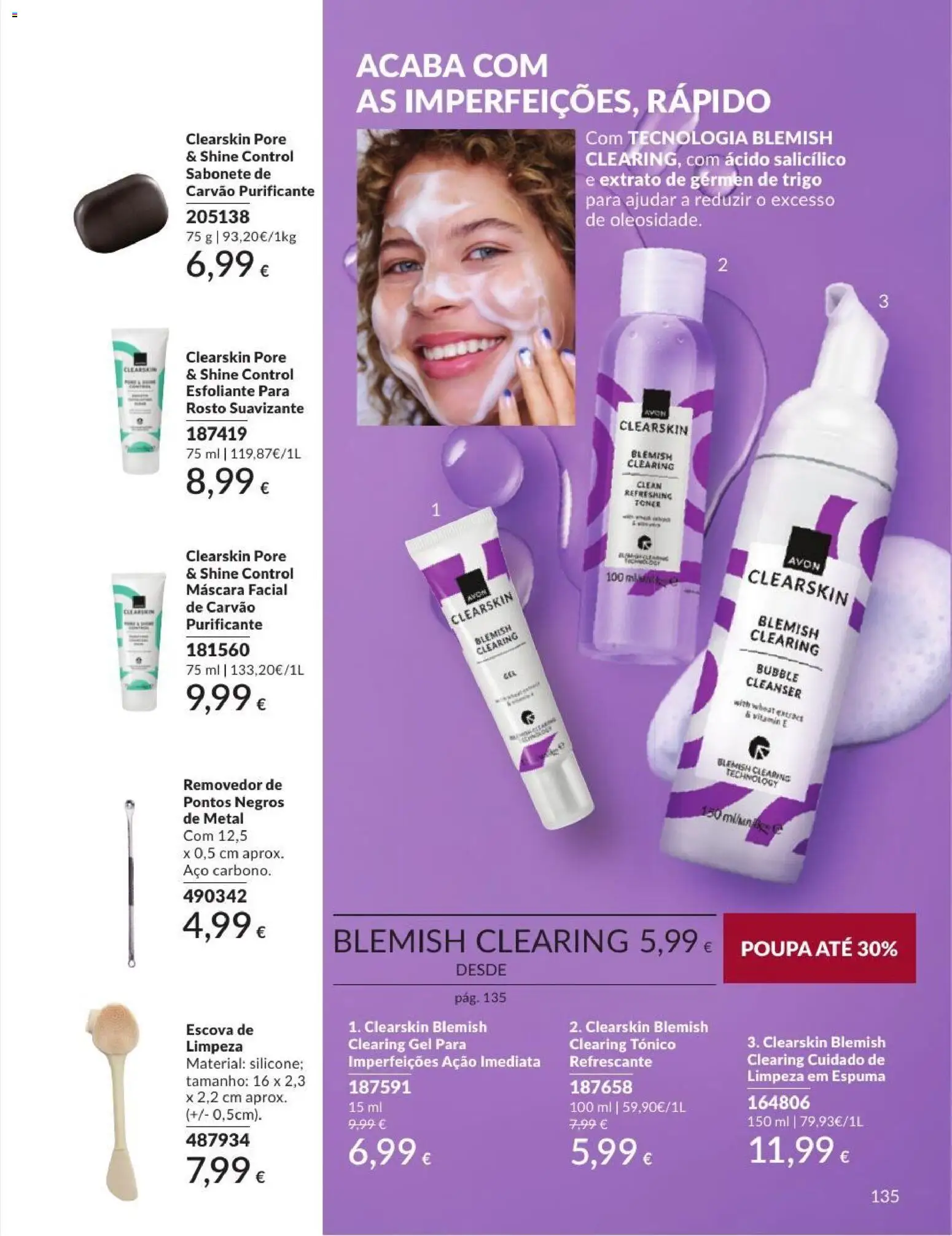 Catálogo Avon Campanha 9 │ válido de 01/09/2026 | Página: 135 | Produtos: Máscara facial, Sabonete