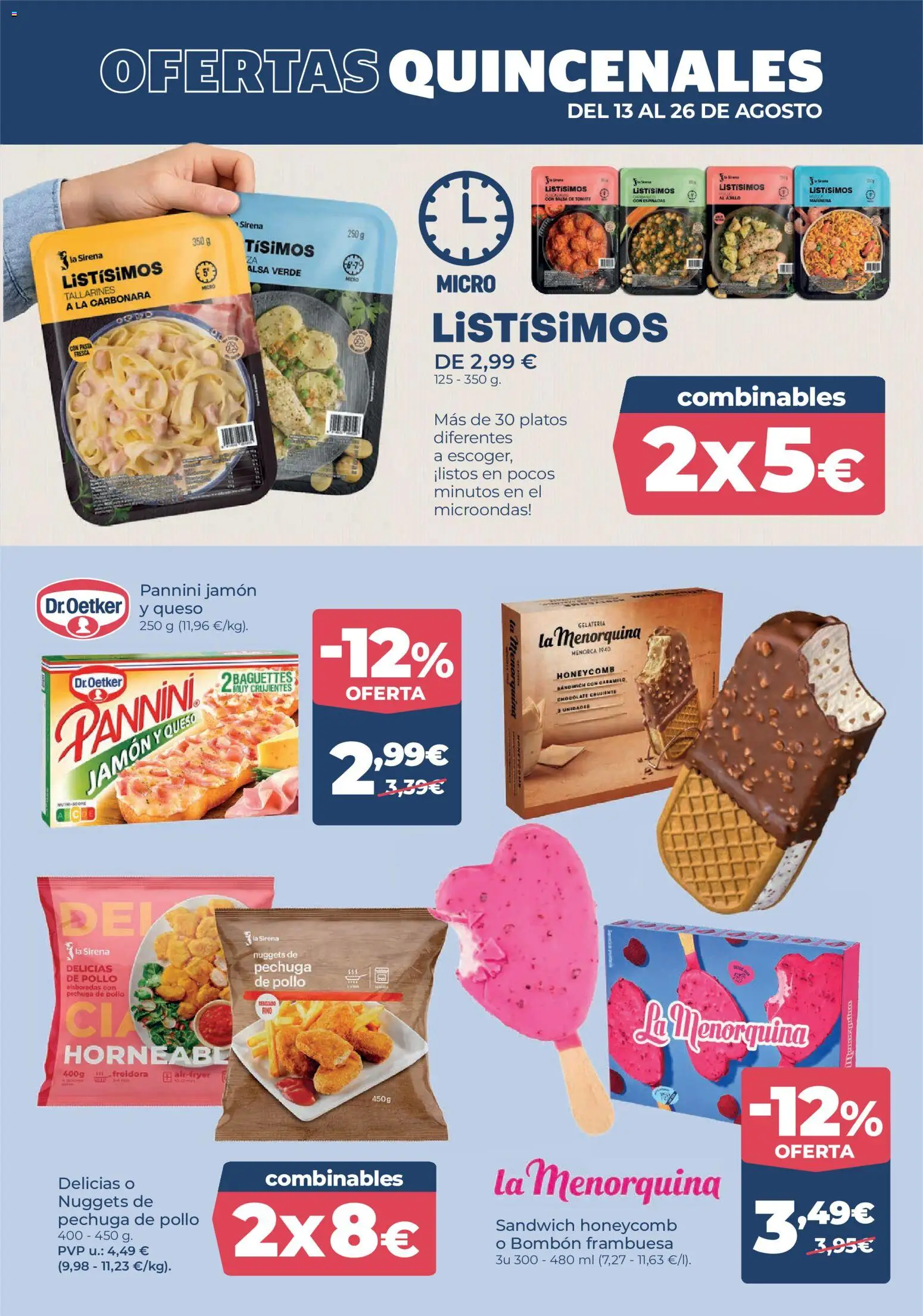 La Sirena folleto │ válido desde el 13/08/2026 | Página: 5 | Productos: Chocolate, Jamón, Pollo, Nuggets
